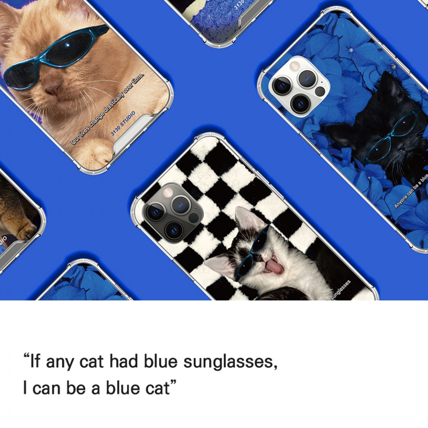 reflect blue cat case