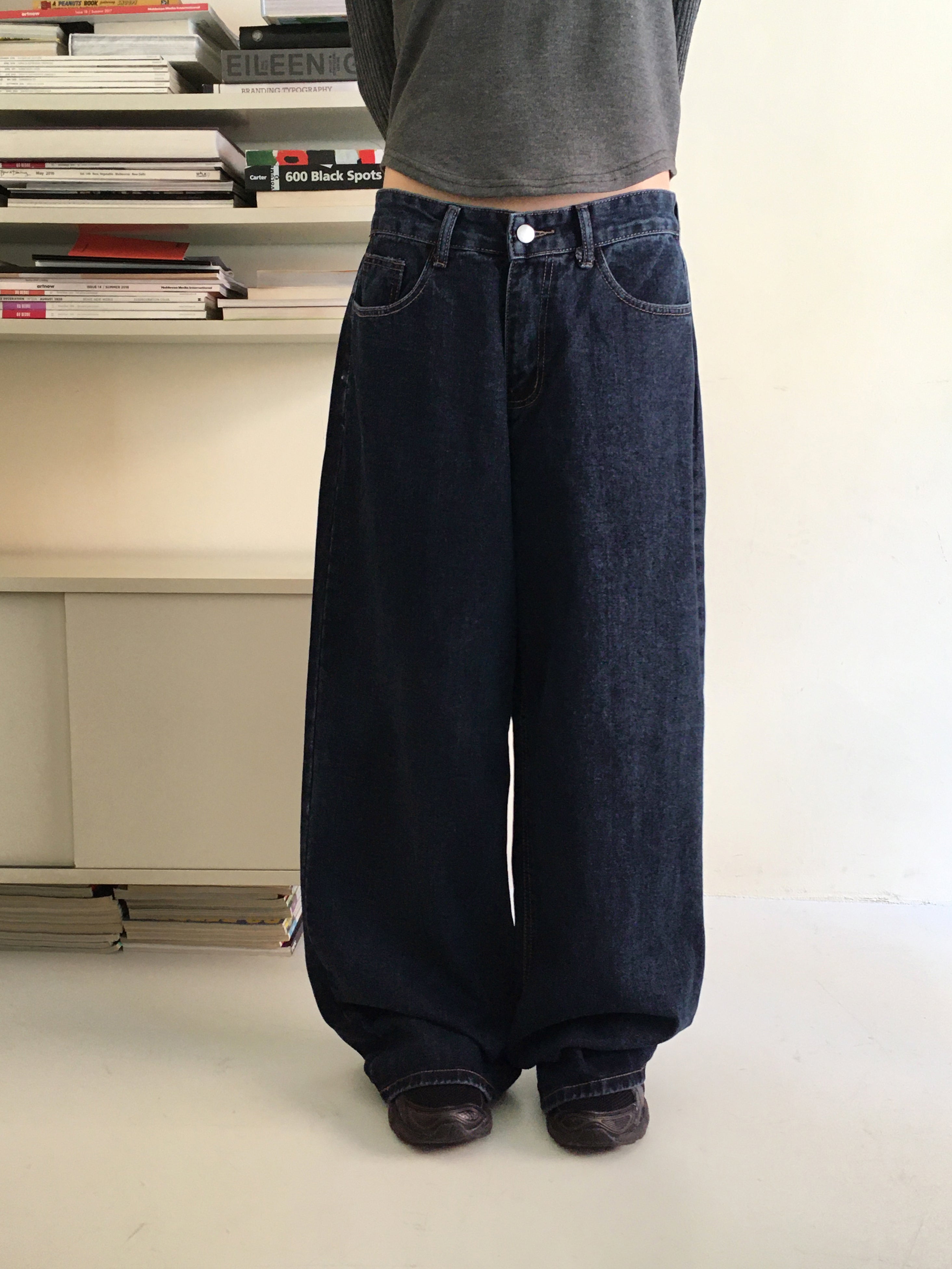 Kinon Bag Bijo Point Wide Cotton Pants