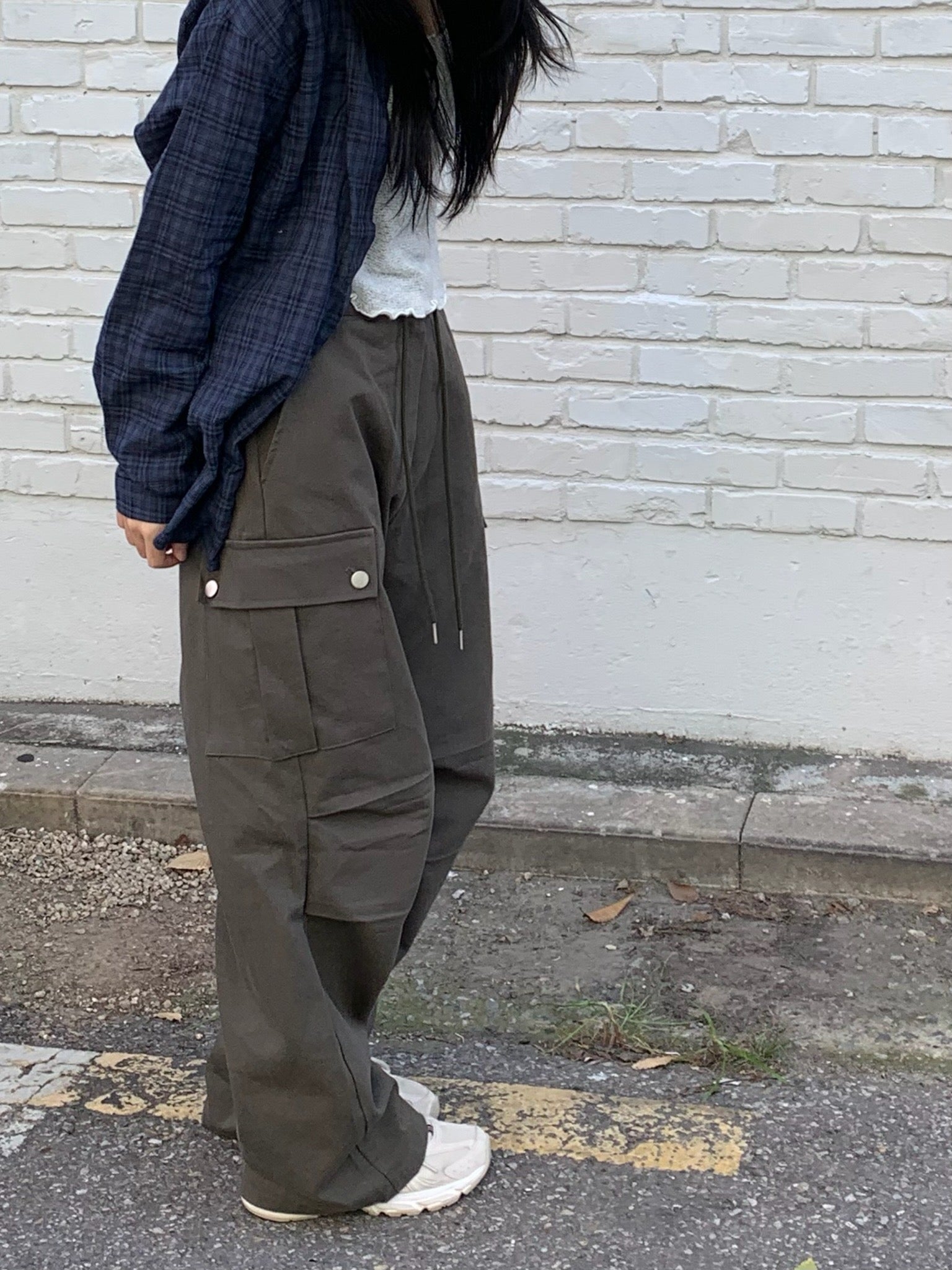 Winter Pocket Cargo Pants (Brown/Khaki)