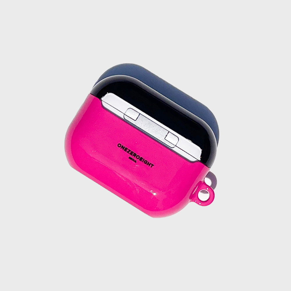 [AirPods] 108 VINYL MAGENTA_BLACK CAP(glossy-slim-hard)