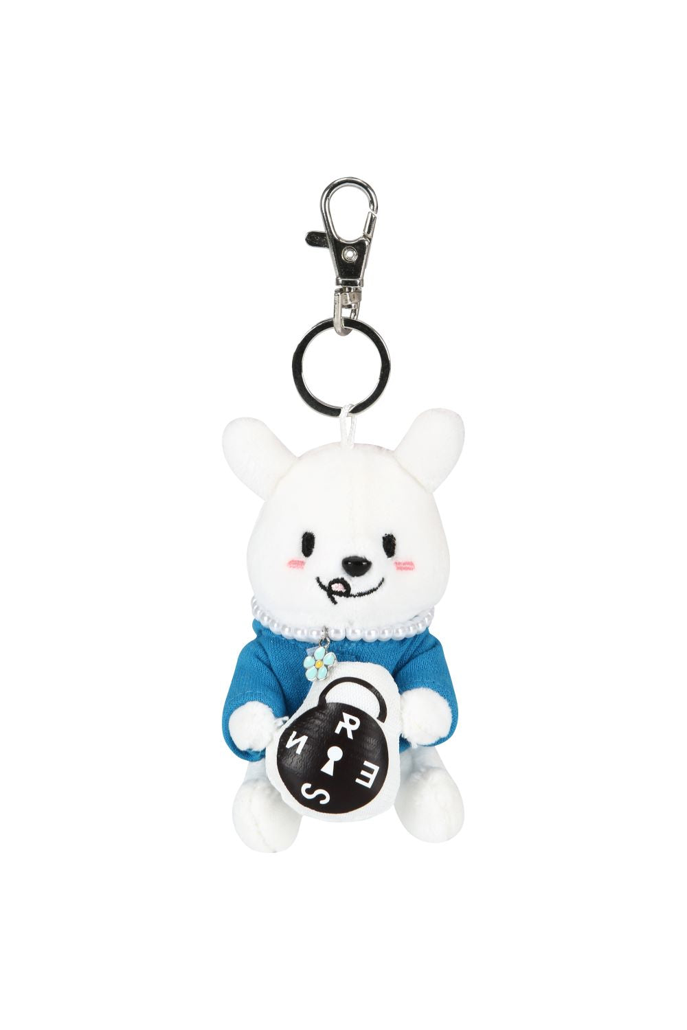 BLUE HOODIE MEOMMEO-I Plush keyring + necklace