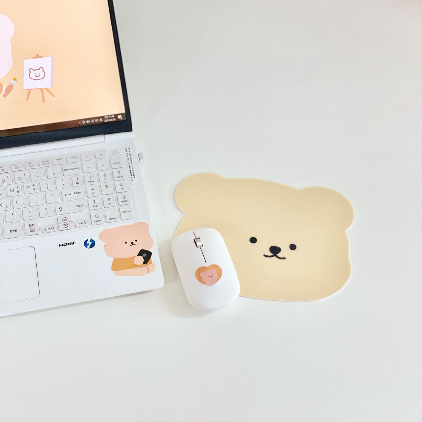 bear face mousepad