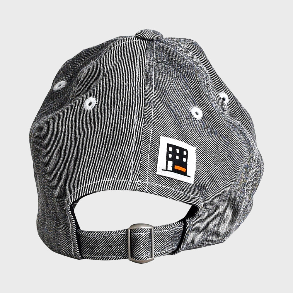 VILLAIN DENIM BALL CAP (BLACK)