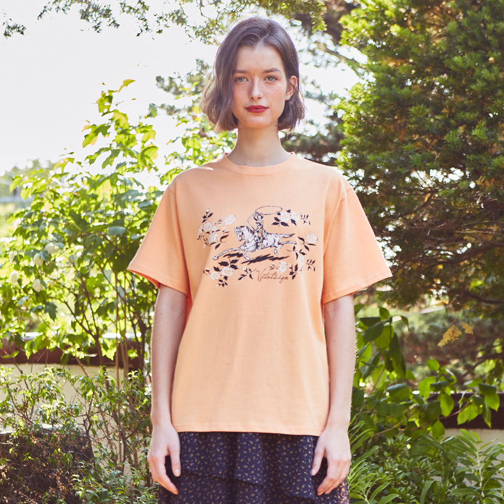 Cowgirl T-shirt (ORANGE)