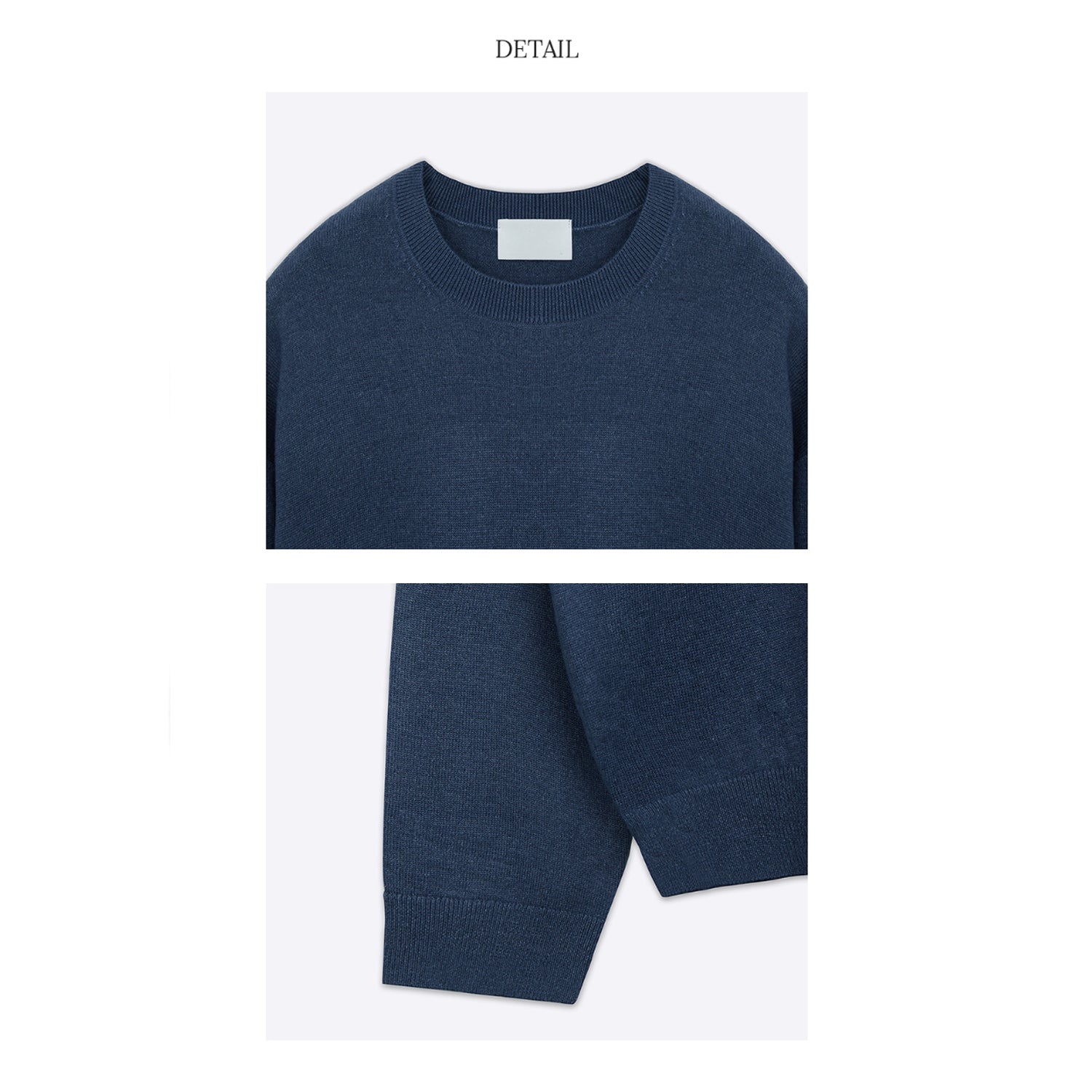 NEW COLOR BASIC ROUND KNIT