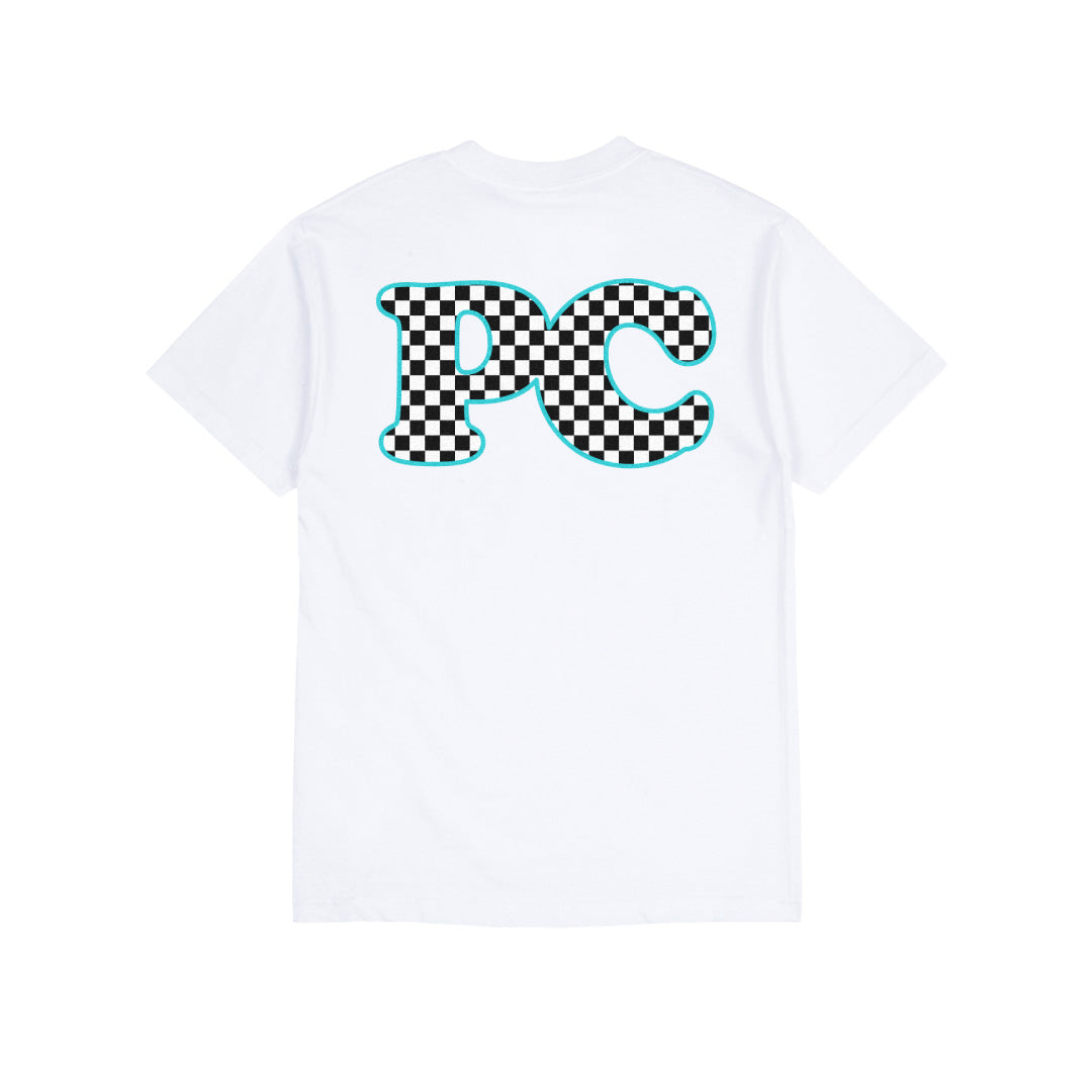 Checkered Tee - White