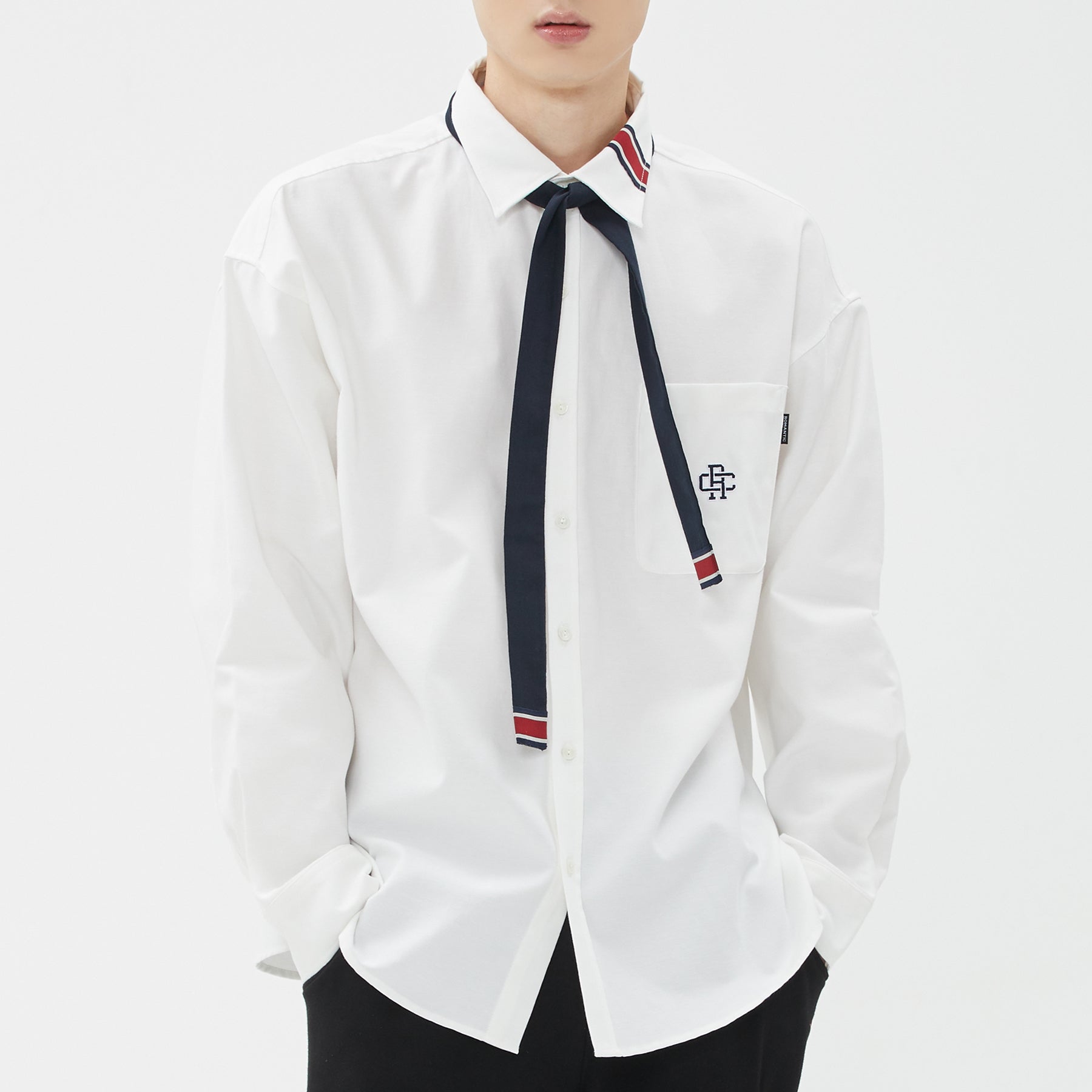 RC CLUB TIE SHIRT_WHITE