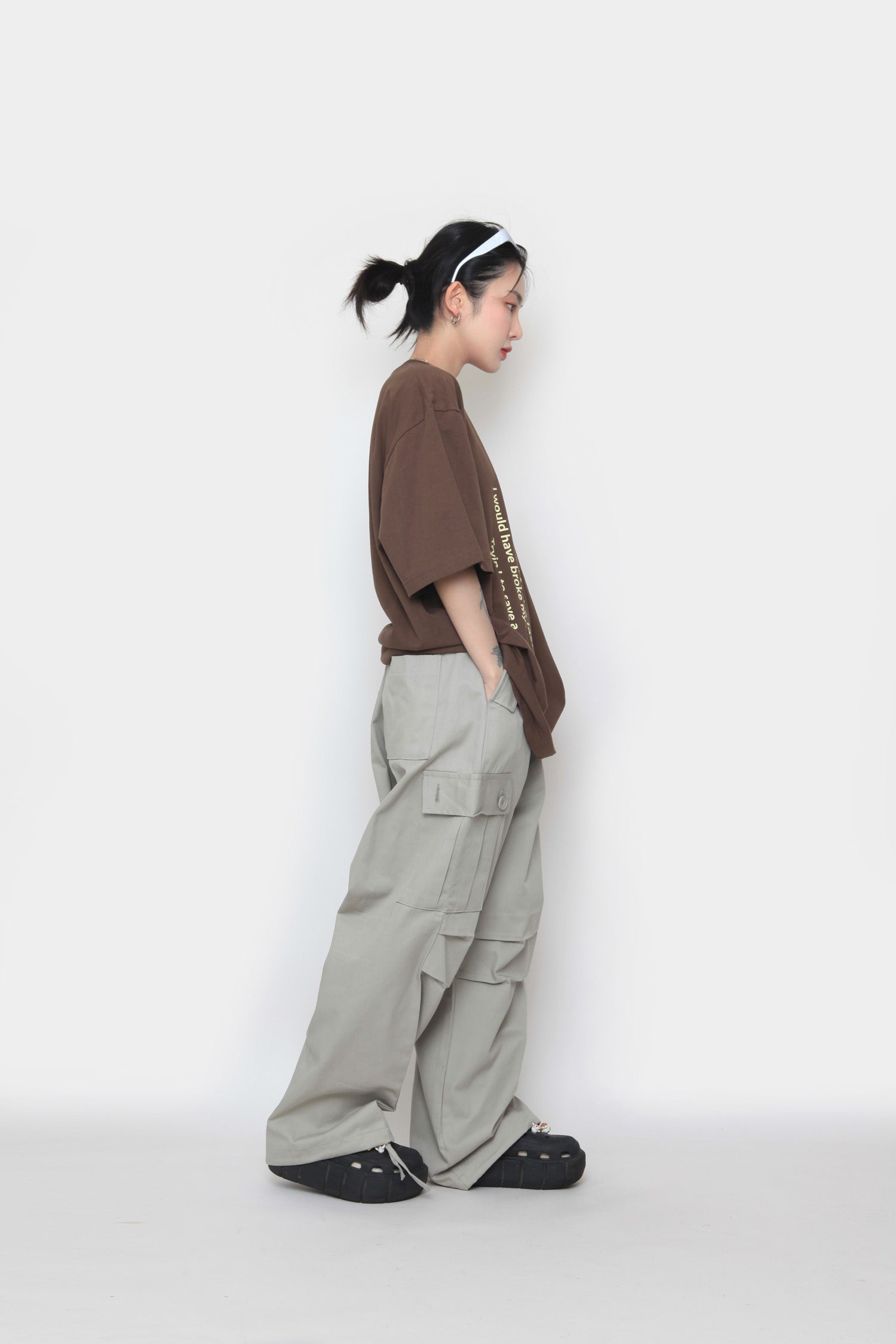 Button Pocket Cargo Pants