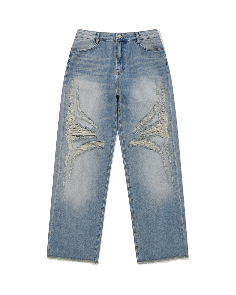 Destroyed Wide Jeans