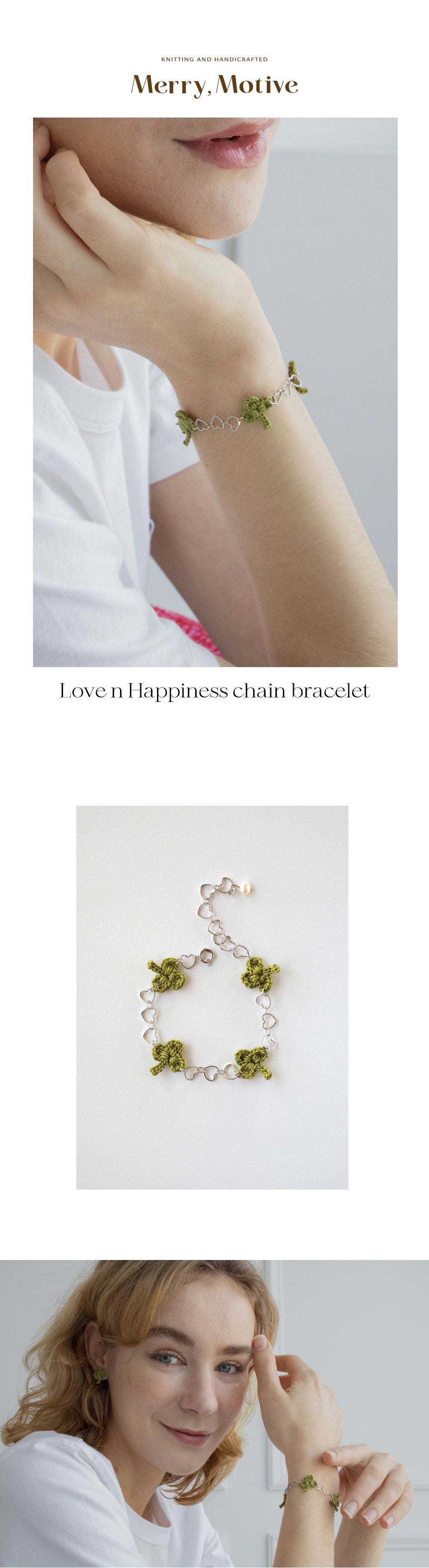 Love n Happiness chain bracelet