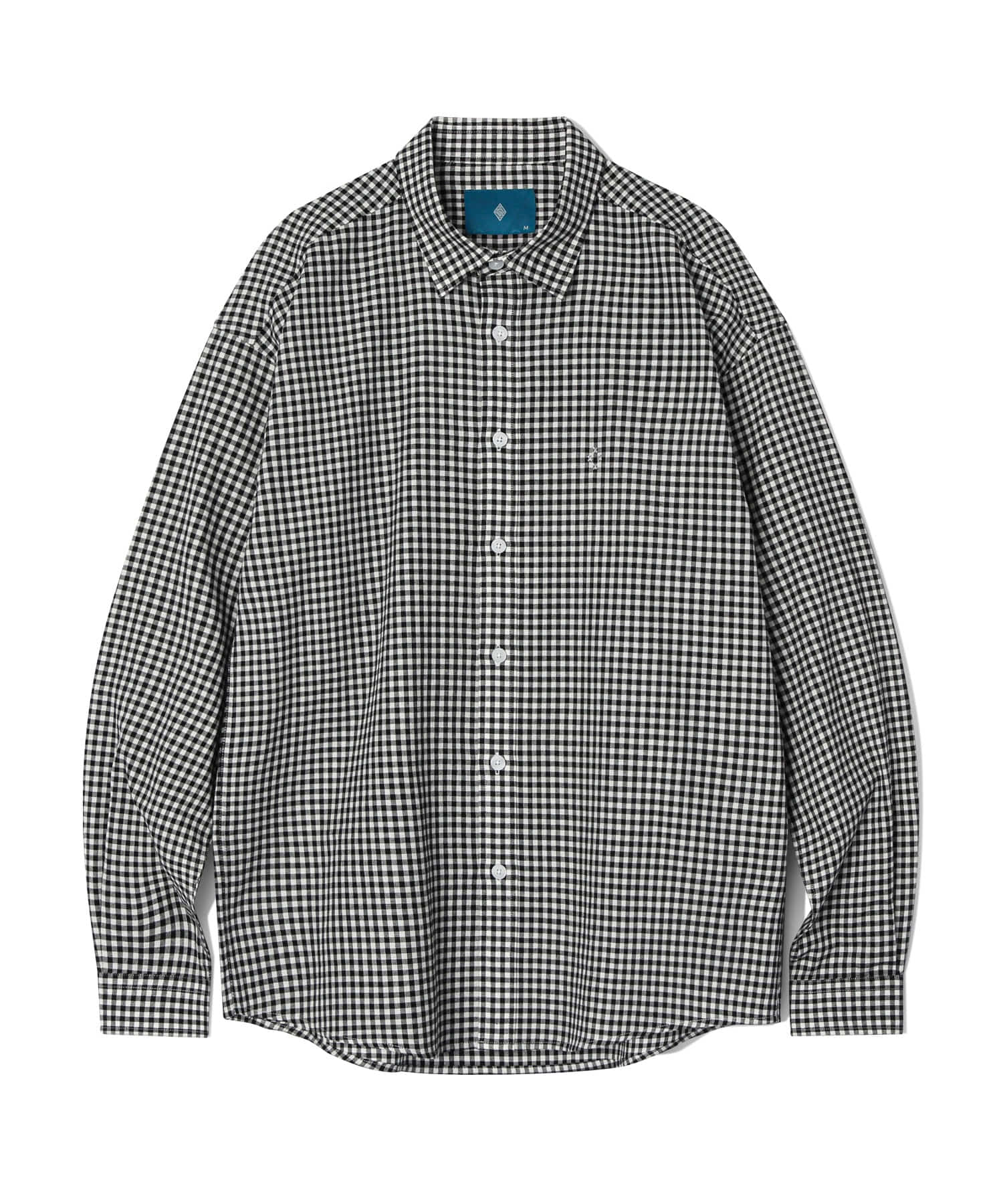 Gingham Check shirt S101 Black