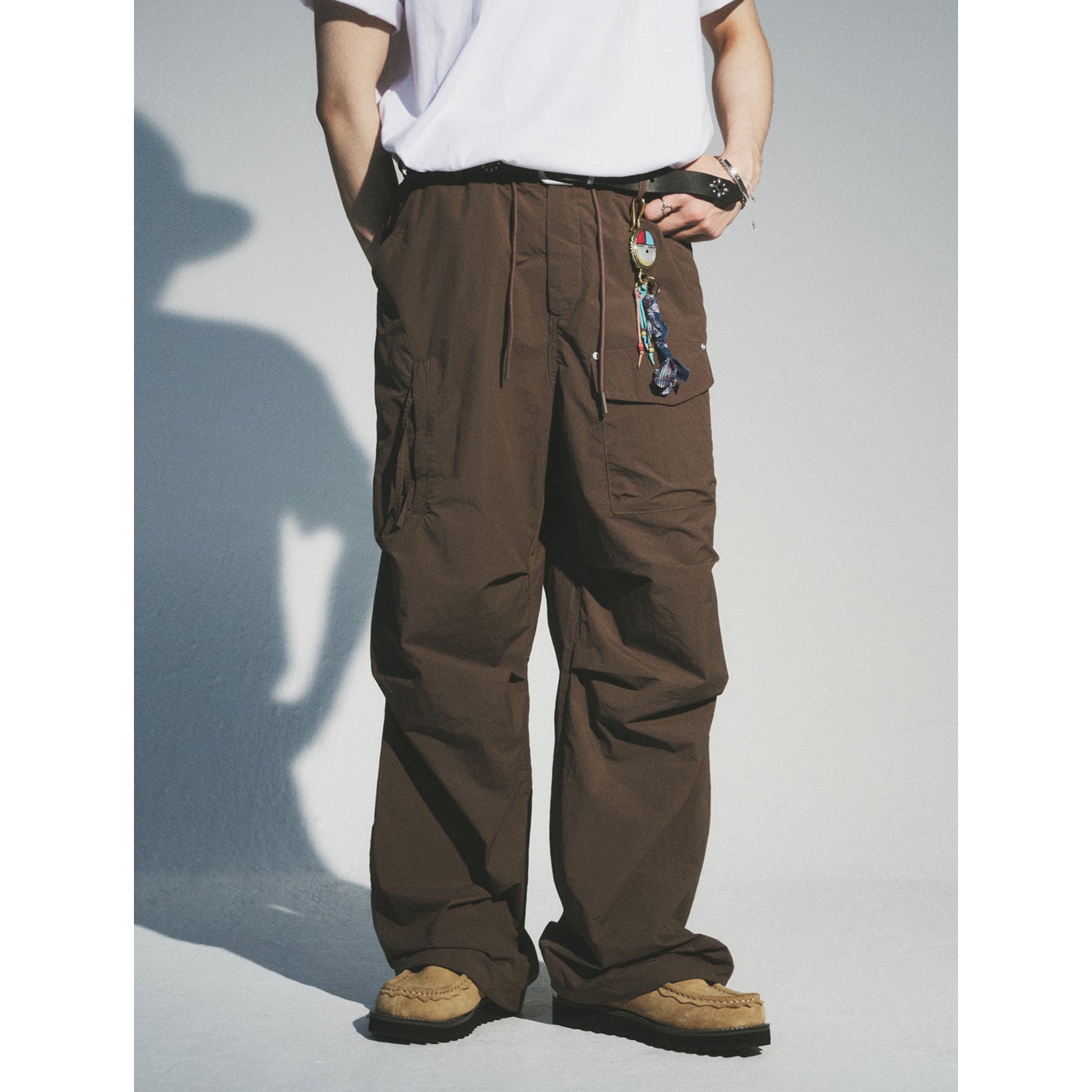 REFINE NYLON PARACHUTE PANTS_BR