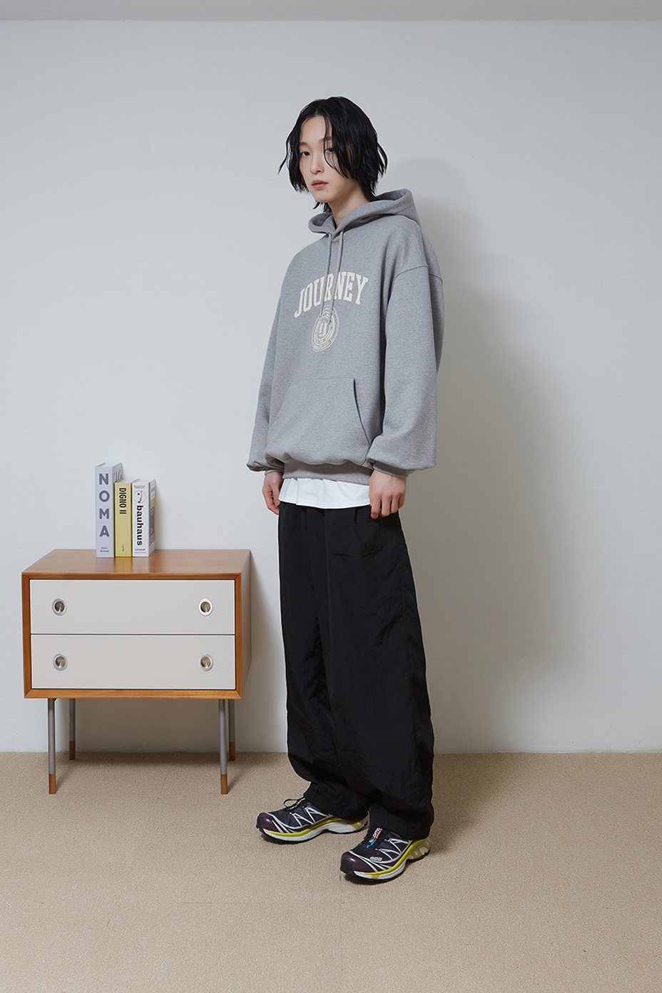 Golden Emblem Hoodie (Grey)