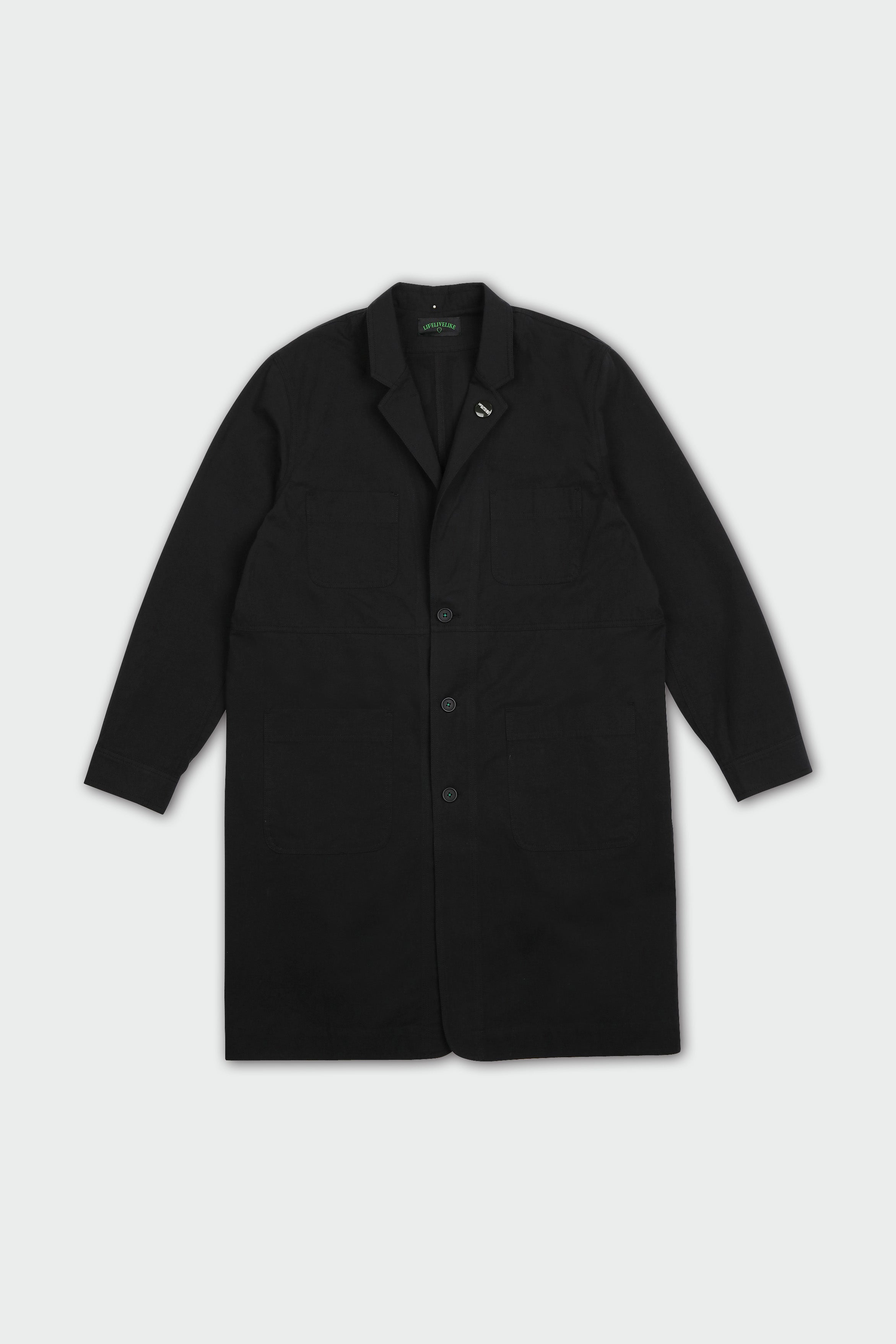 Black cotton coat