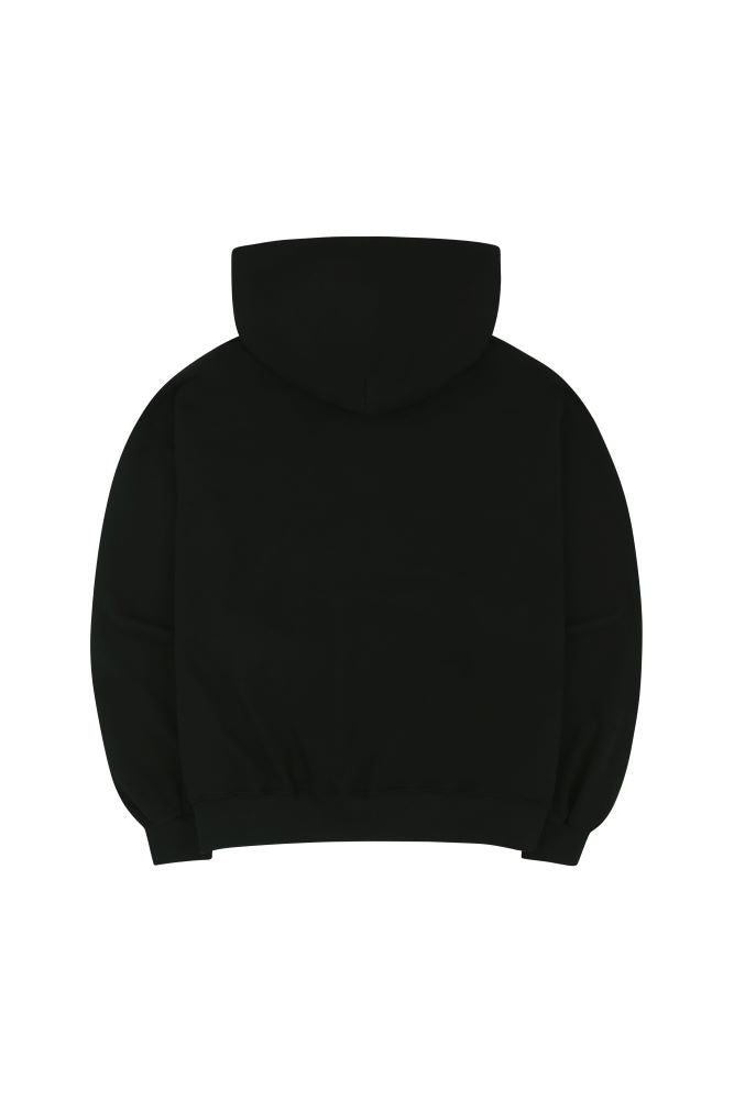 Black vintage over-fit hoodie