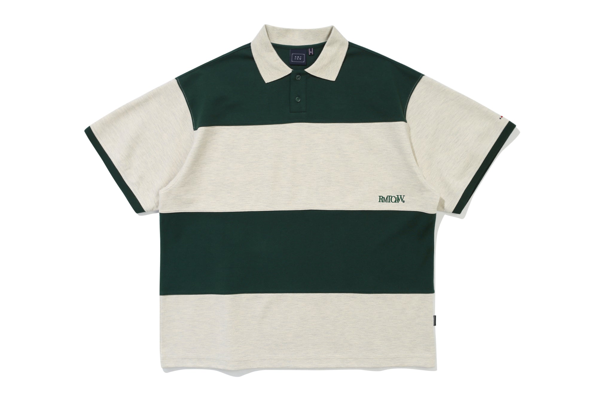 STRIPE RUGBY POLO_GREEN