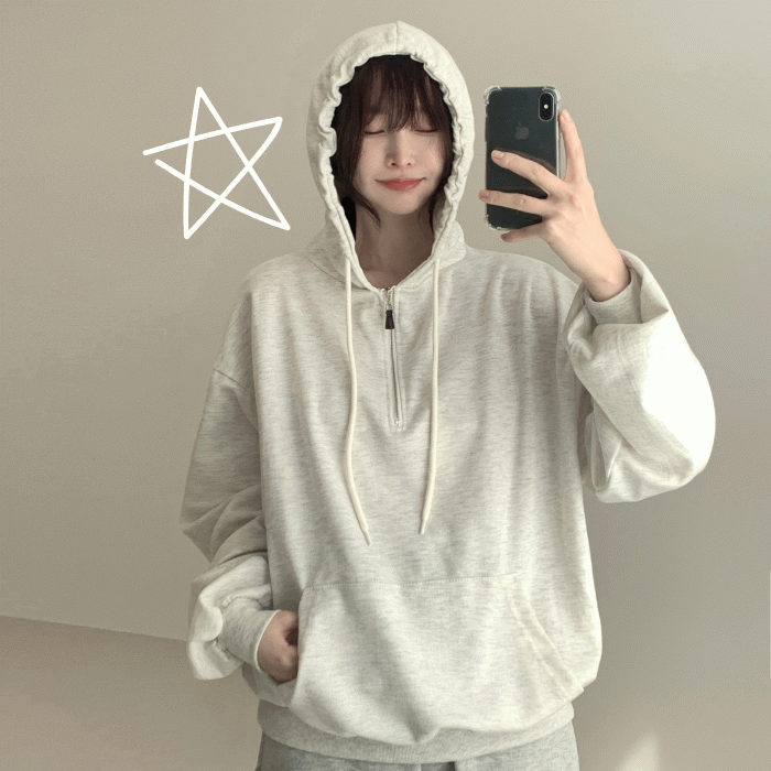 Bonnie Oversized Fit Hoodie Zip Up