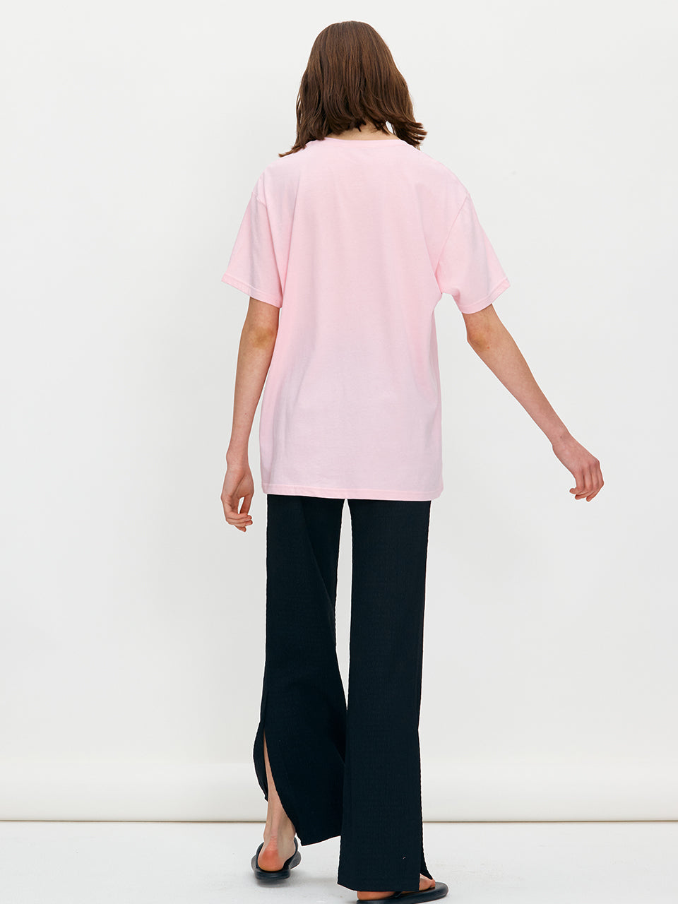 Vase printed tee - Pale pink