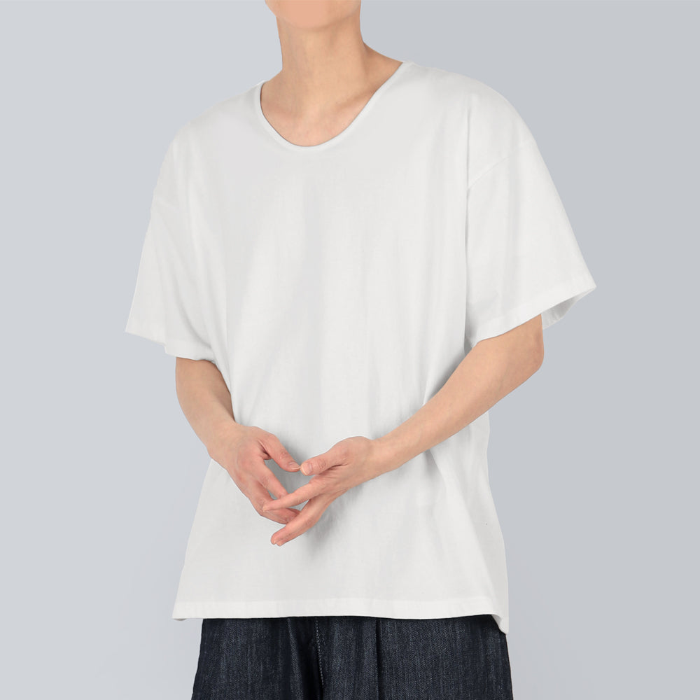 Deep Uneck Short Sleeve