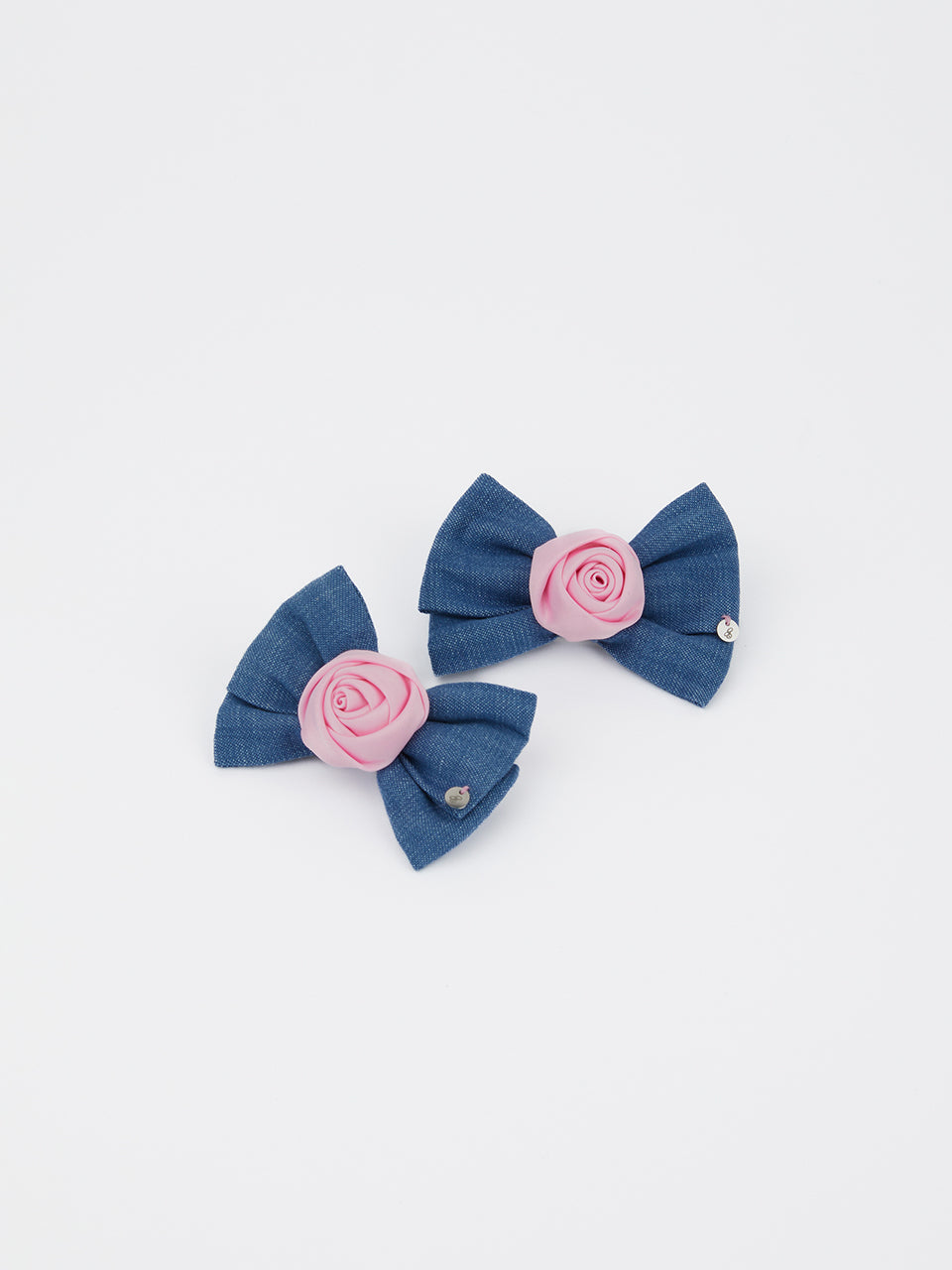 ROSY HAIR CLIP & BROOCH_LIGHT JEAN