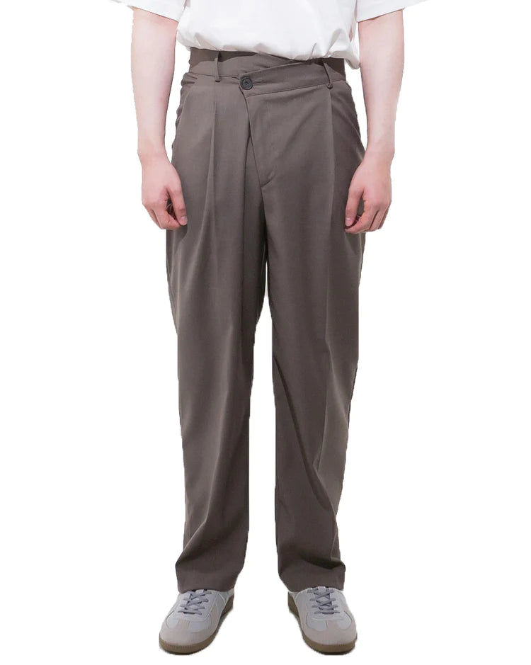 サイドジップワイドスラックスパンツ / SIDE ZIP WIDE SLACKS – 60 