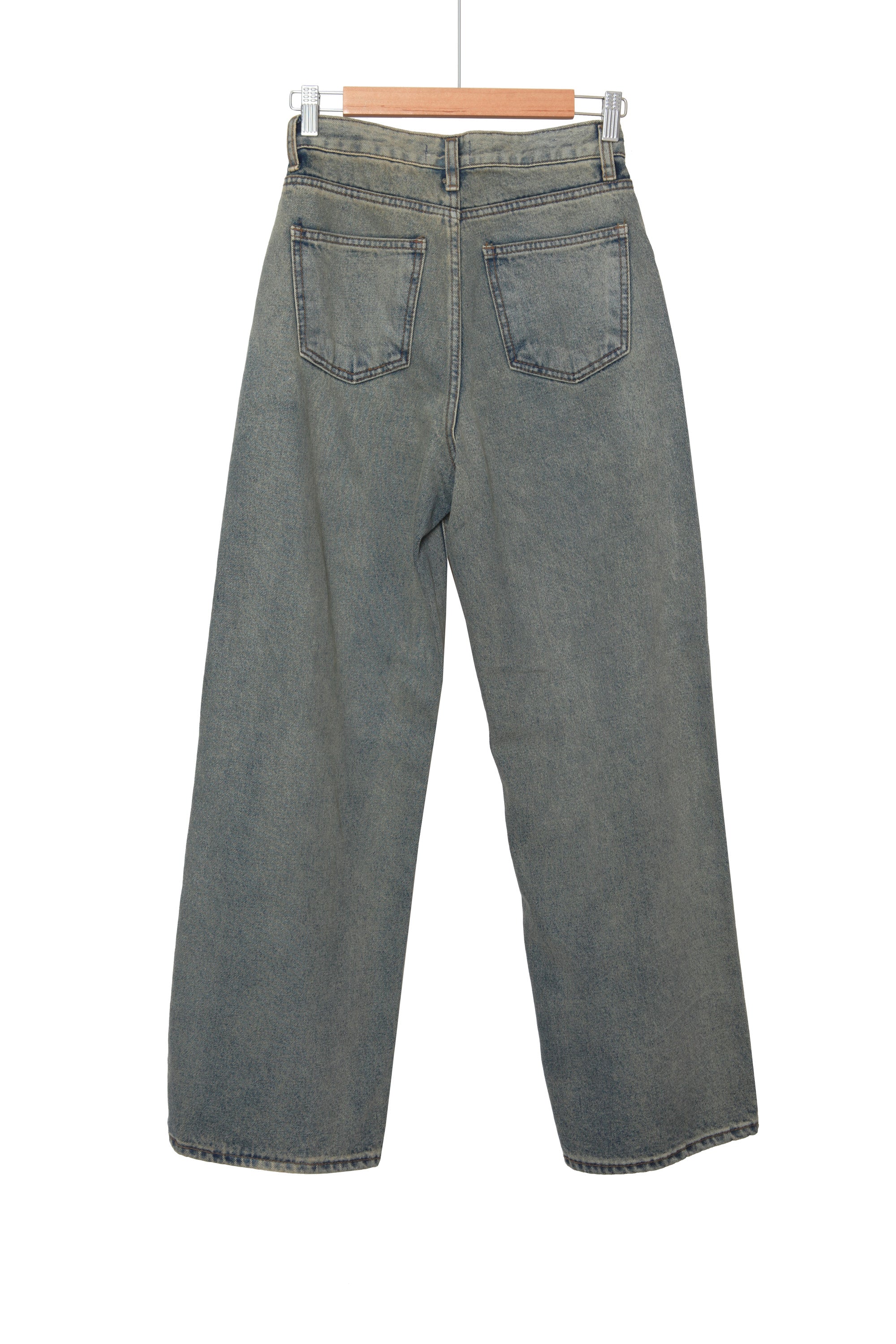 Washing Agid Denim Pants