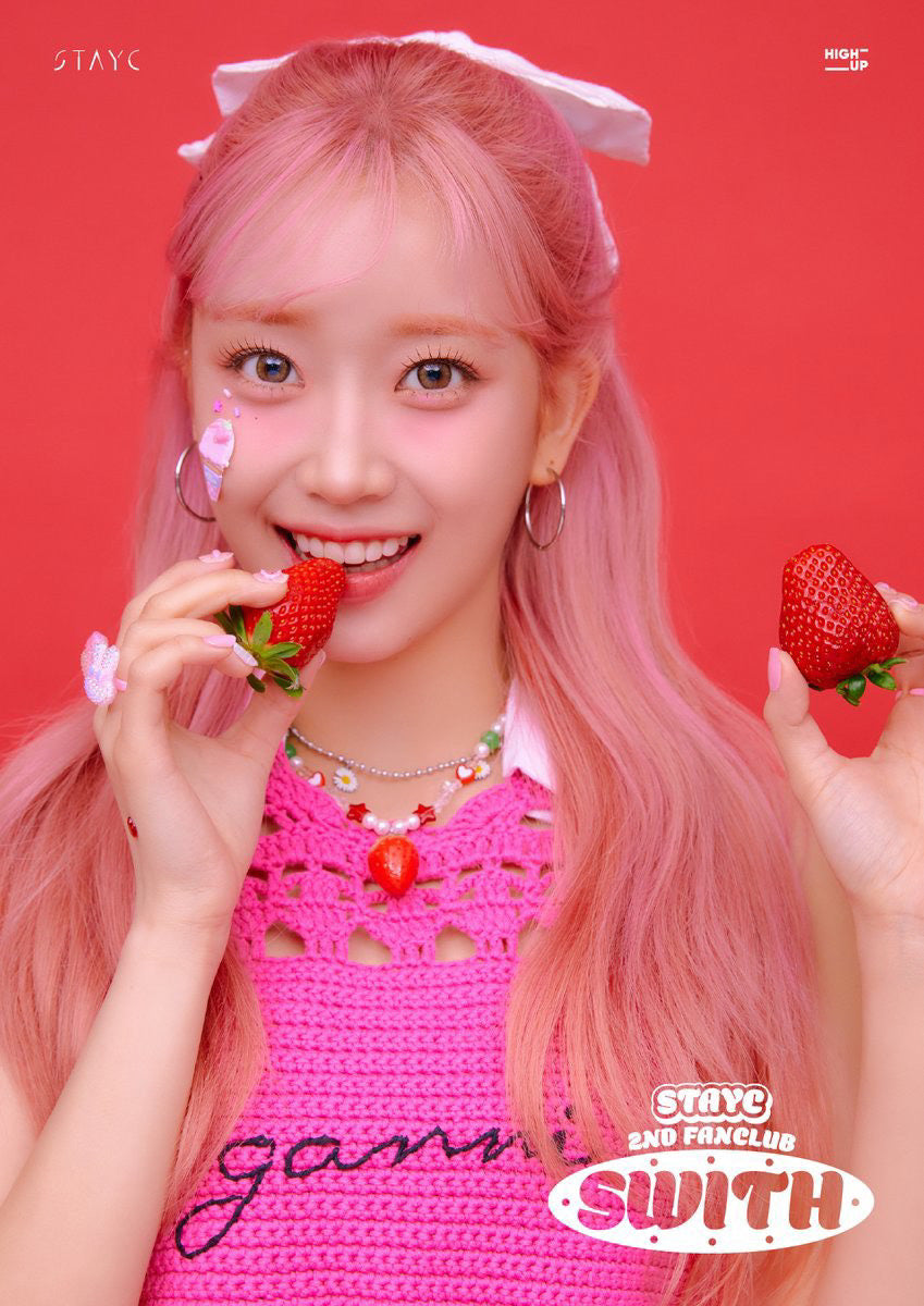 [STAYC sumin/Rocket Punch Juri] MADE strawberry red Necklace