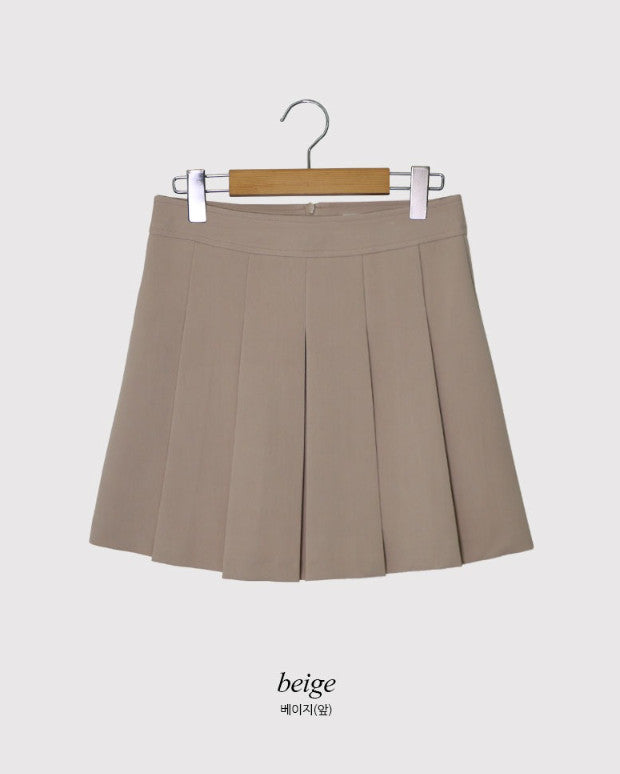 May Pintuck Pleated Mini Skirt (3color)