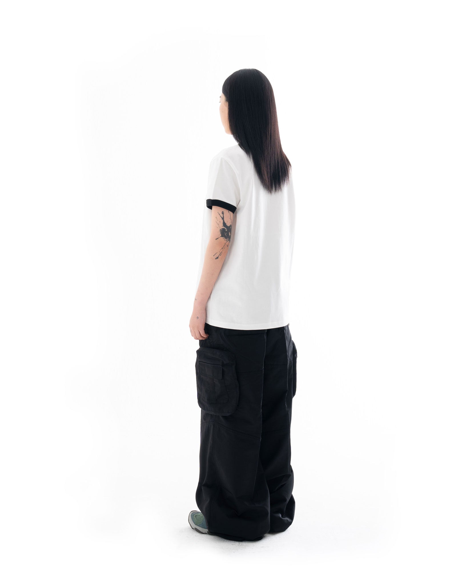 Taped Cargo Pants (Black)