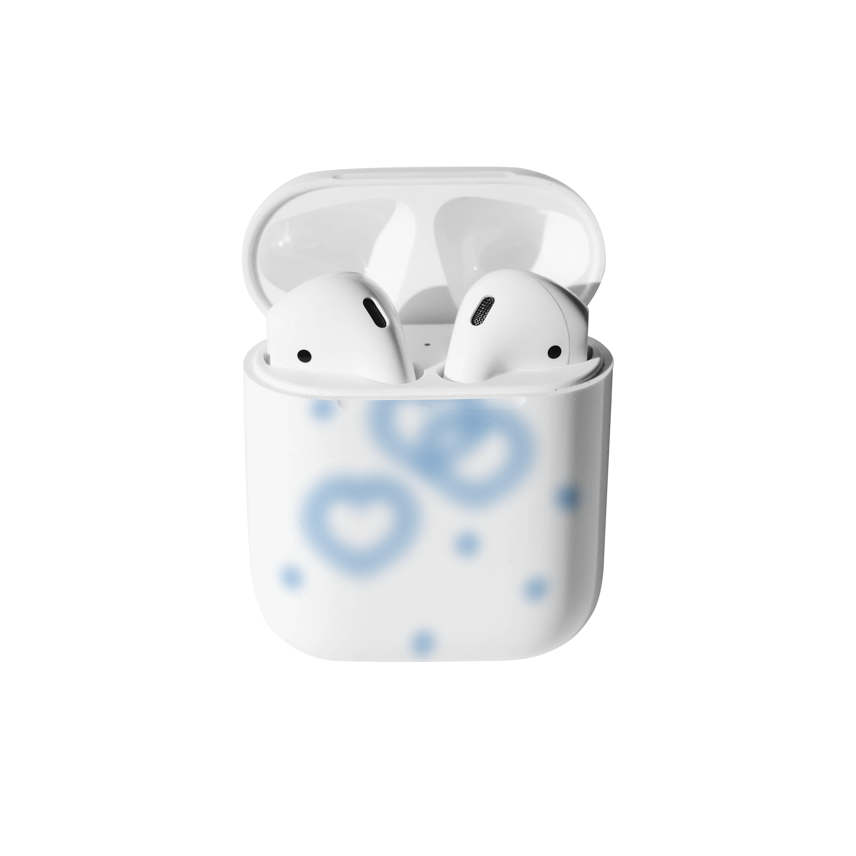 lollipop heart Airpods case-blue