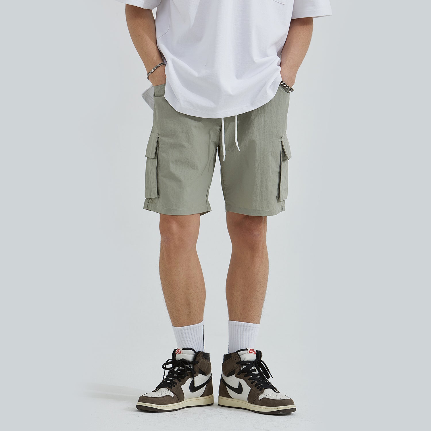 Daily Cargo Shorts (KHAKI GRAY)