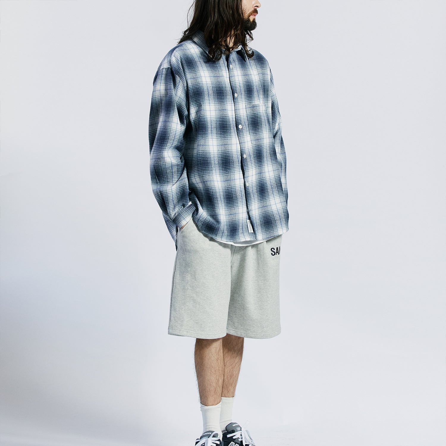 SP OMBRE CHECK OVER SHIRTS