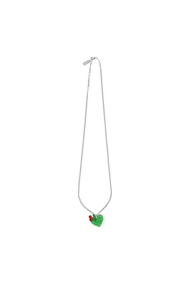 cherry christmas necklace