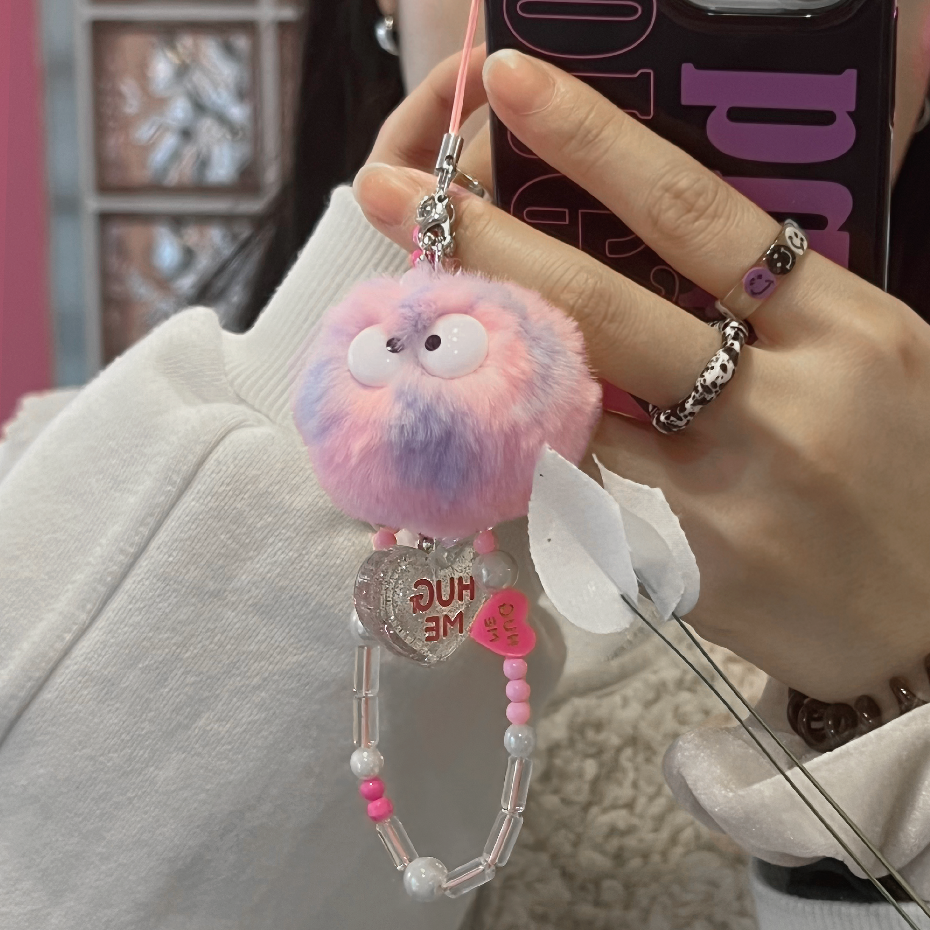 Hug Me biz phone strap keyring