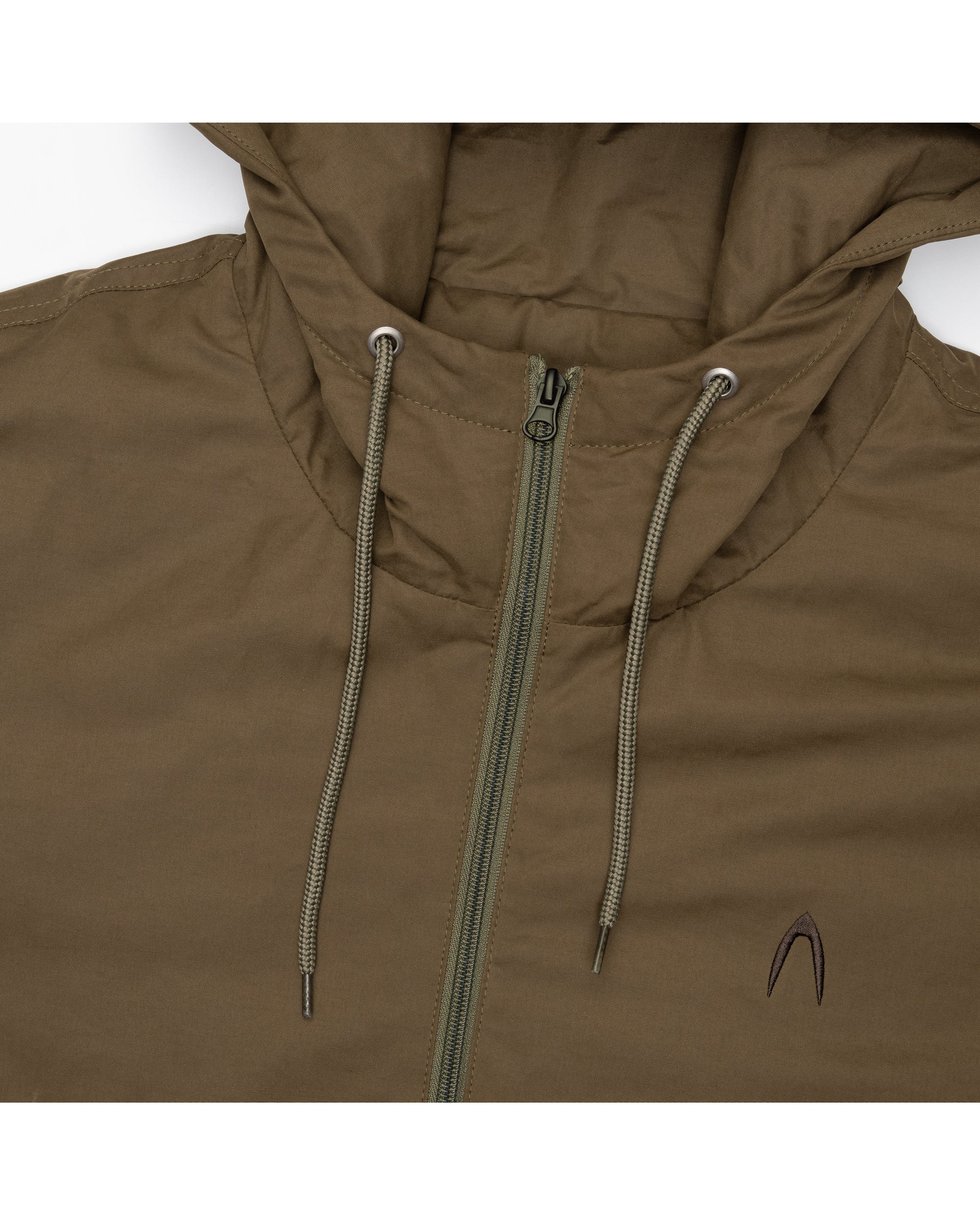 Paneled Puffer Jacket (Khaki)