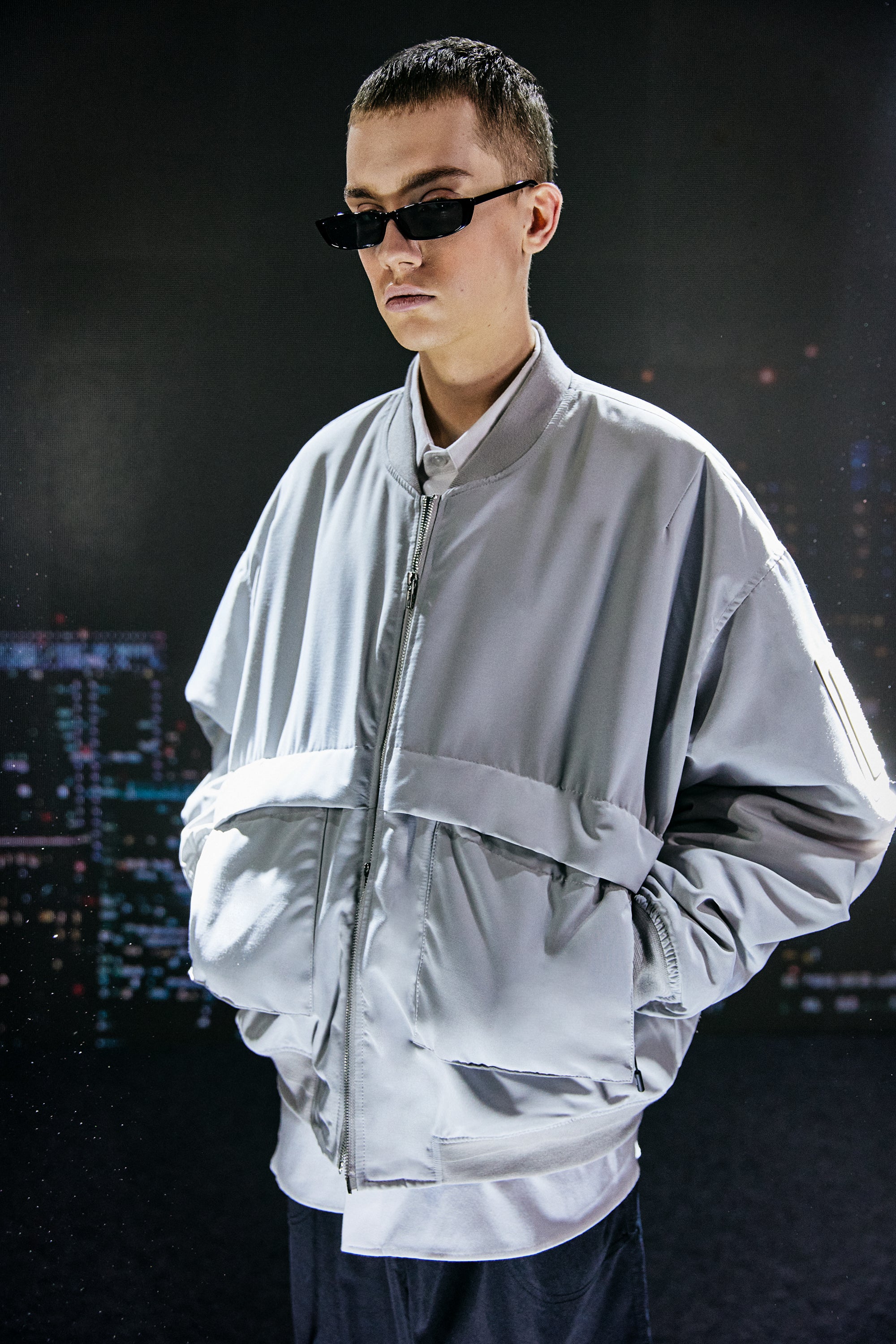 2-WAY UTILITY MA-1 JACKET_GREY