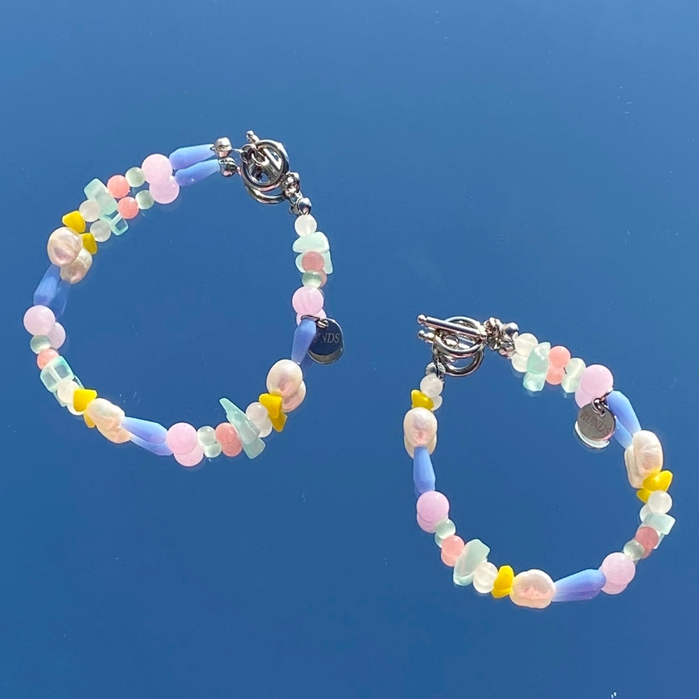 pastel gemstone bracelet