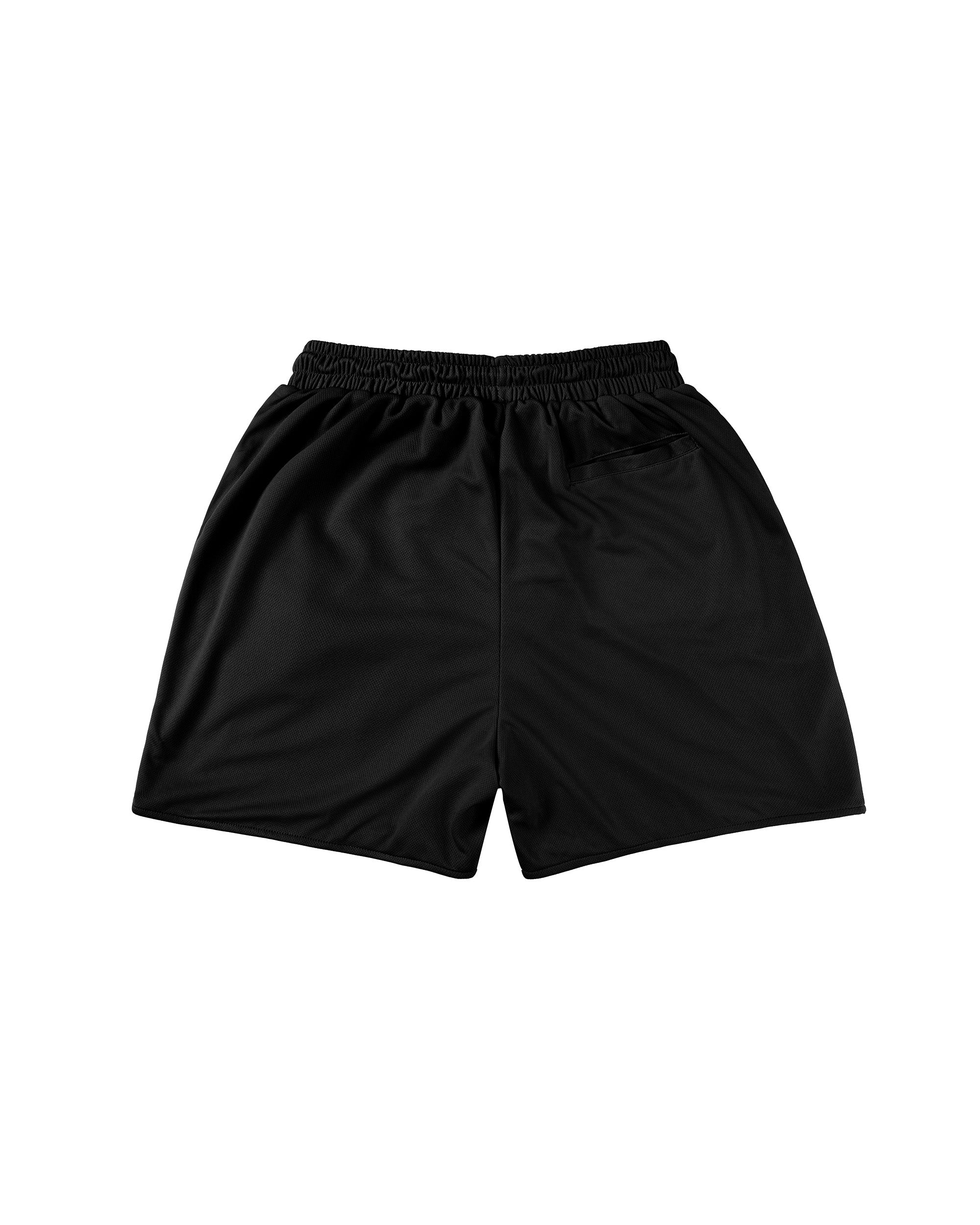 Logo Mesh Shorts - Black