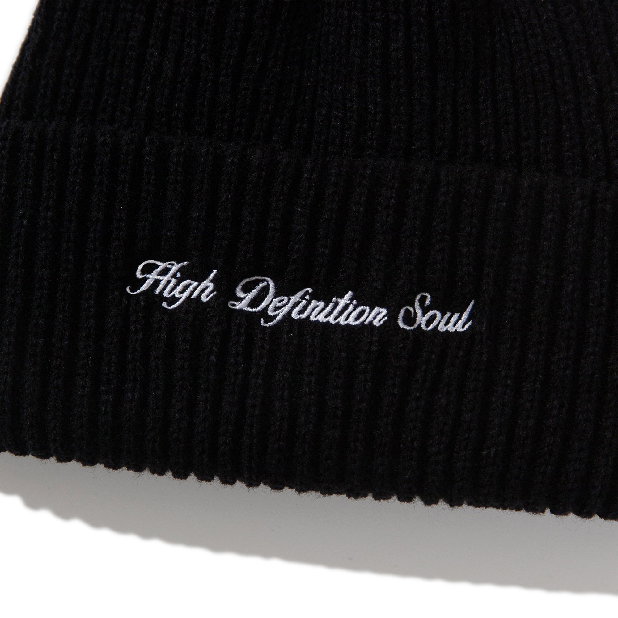 CURSIVE LOGO BEANIE - BLACK