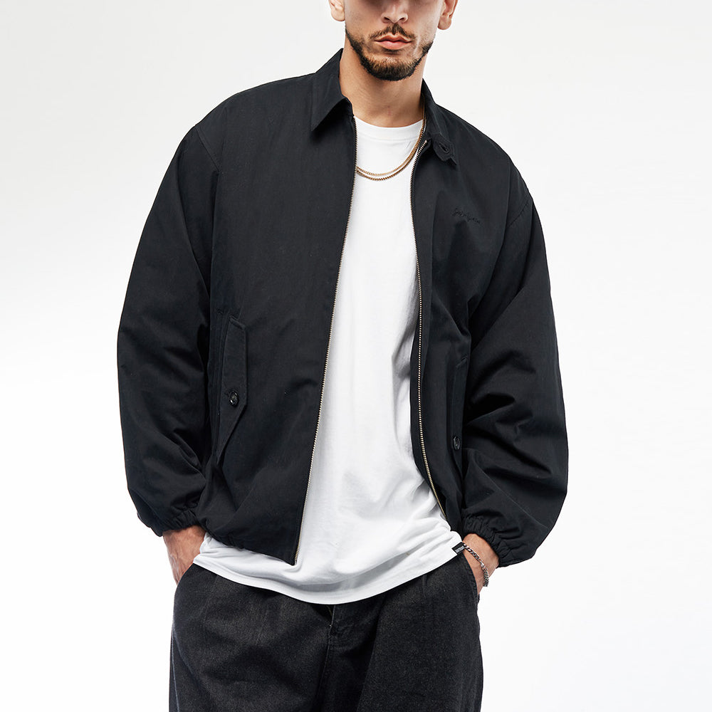 SP COTTON QUILTING BLOUSON-BLACK