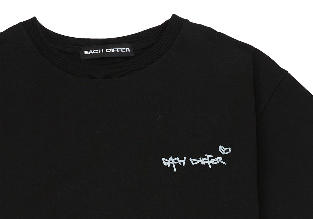 SLOGAN T-SHIRT_BLACK