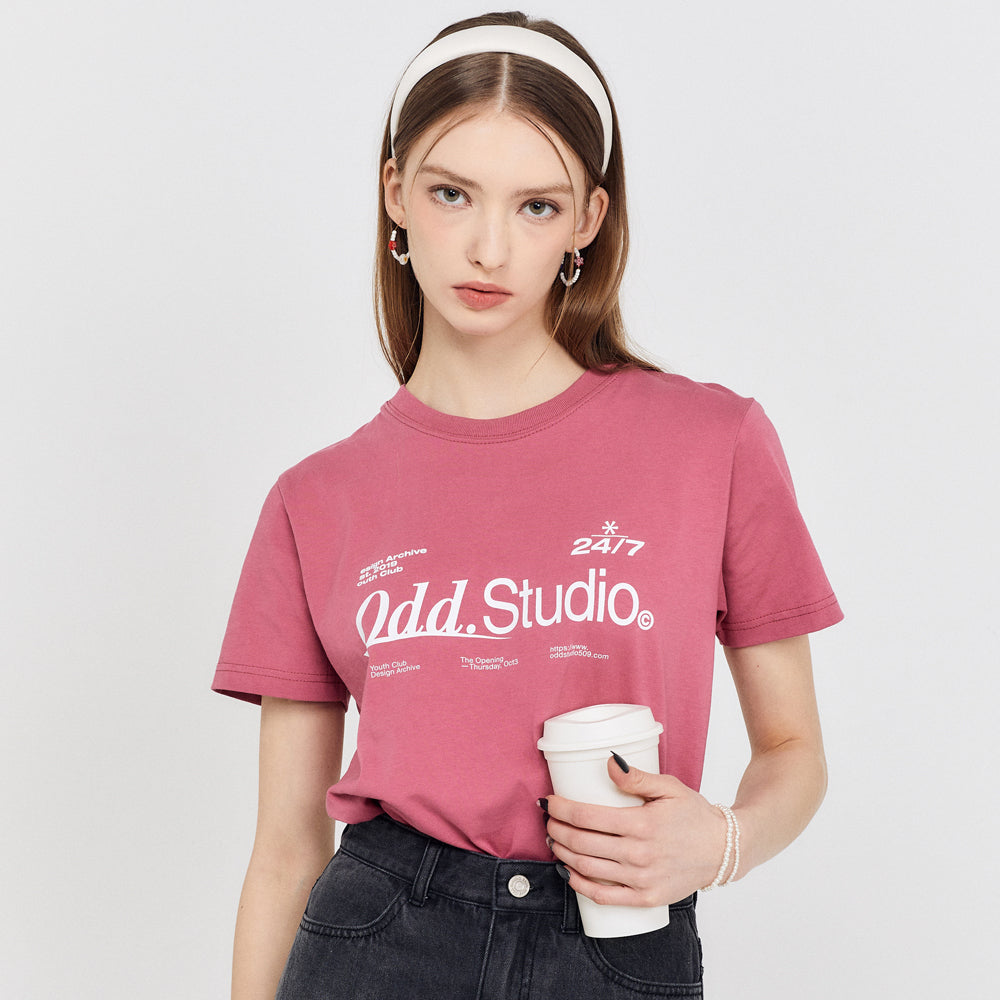 Odd Signature Logo Regular Fit T-shirt - 3 color