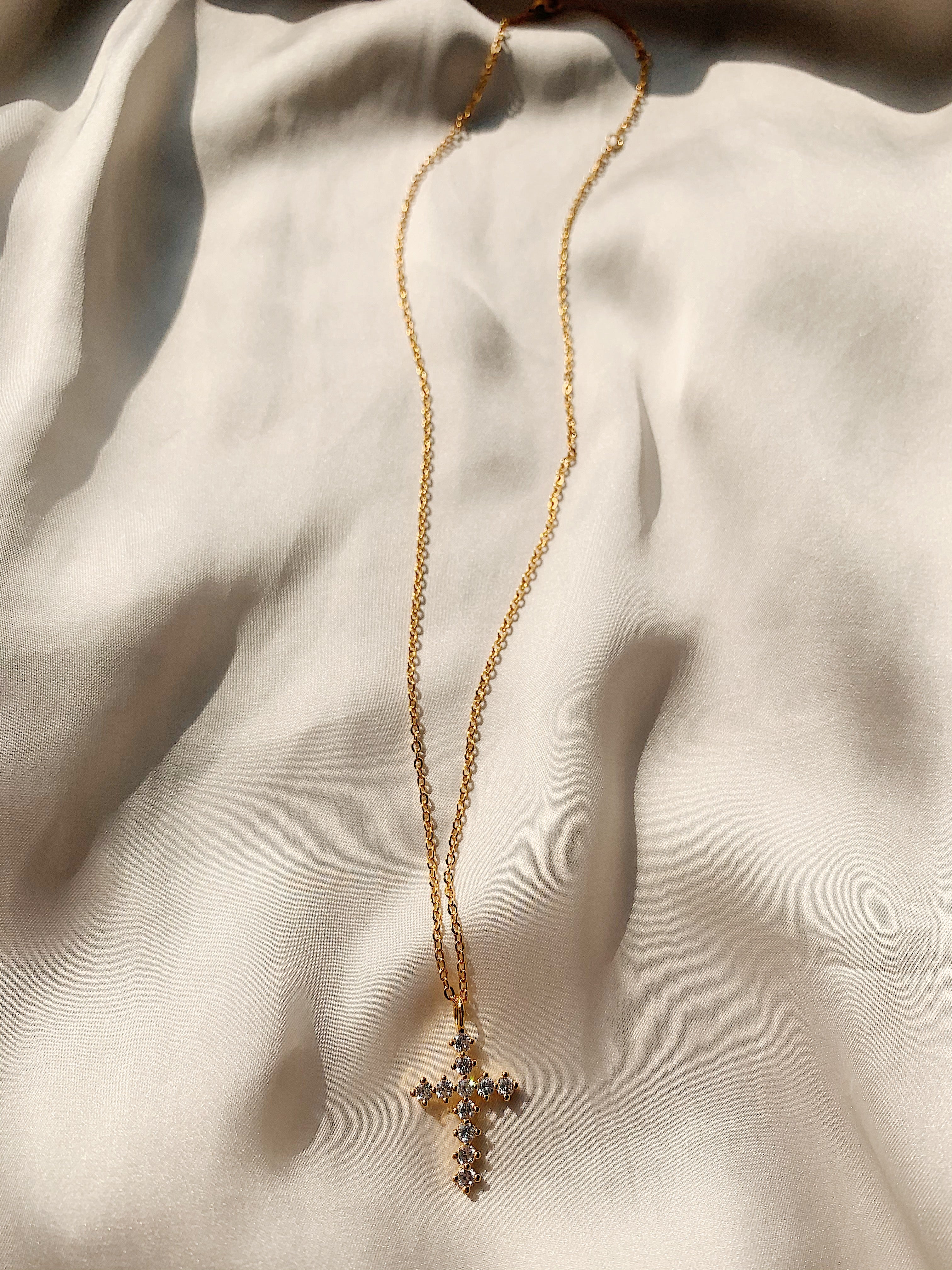 Gaia Cubic Cross Necklace