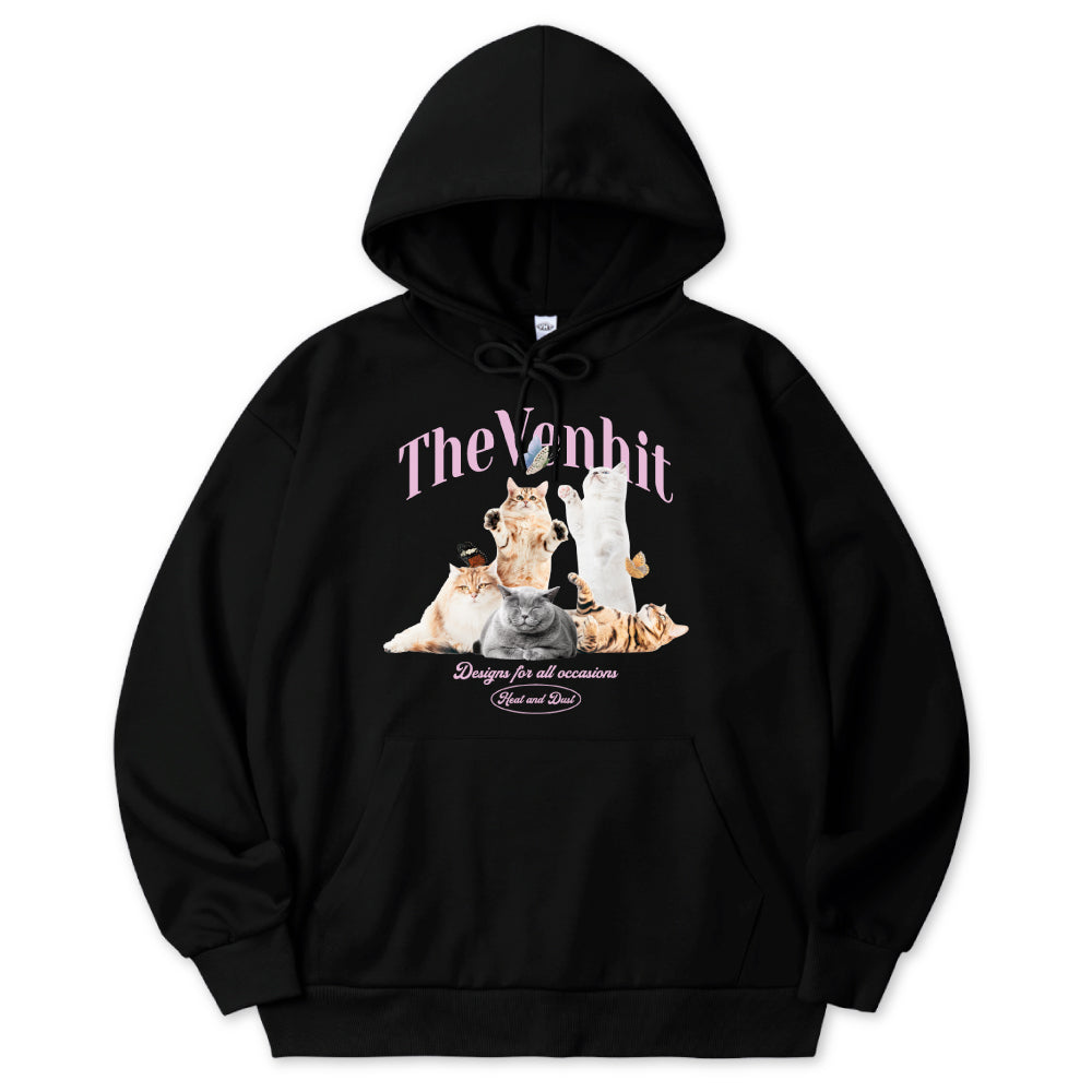 VENHIT butterfly Cat HOODIE