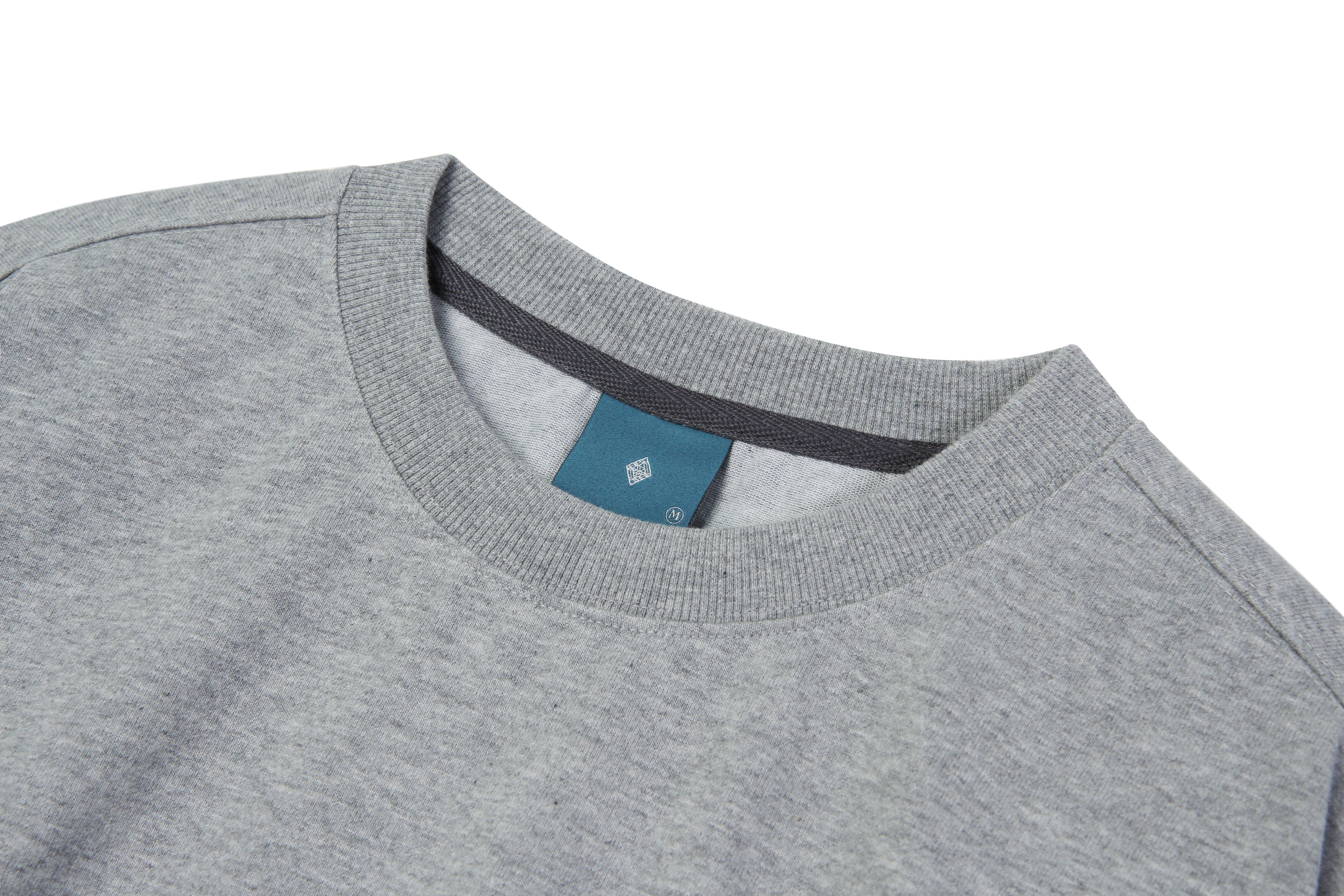 Sleeve Contrast Sweatshirt T60 Melange Gray