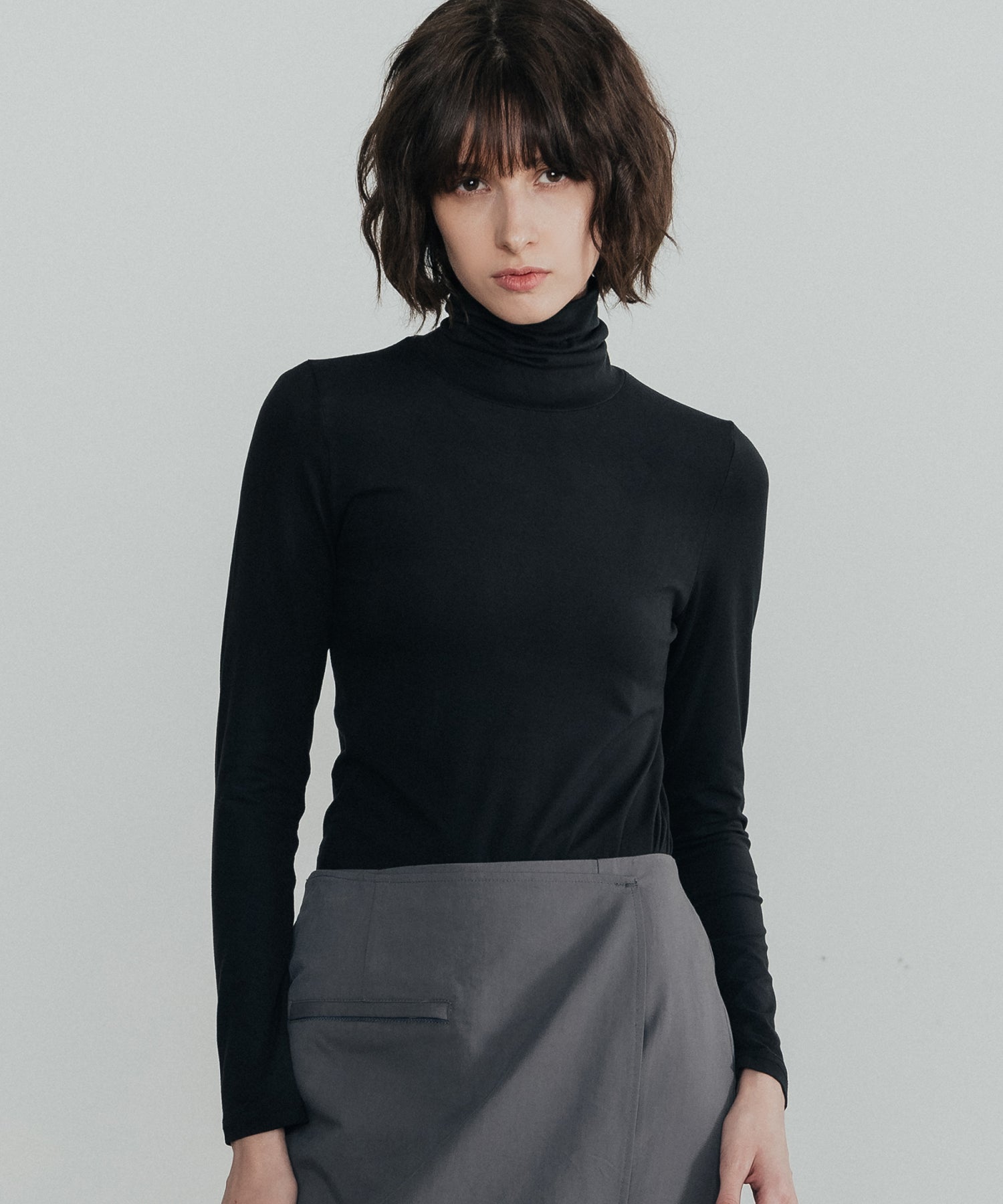 Happiness Soft Turtleneck_Black