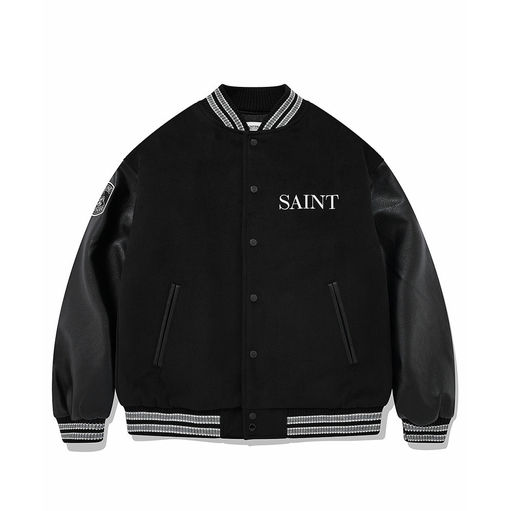 SP GRACE STADIUM JACKET-BLACK