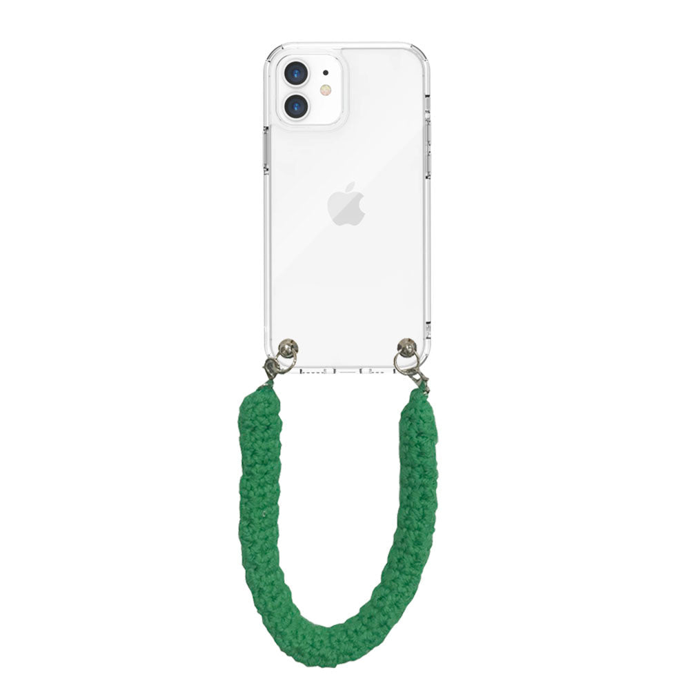 handmade phone strap - green