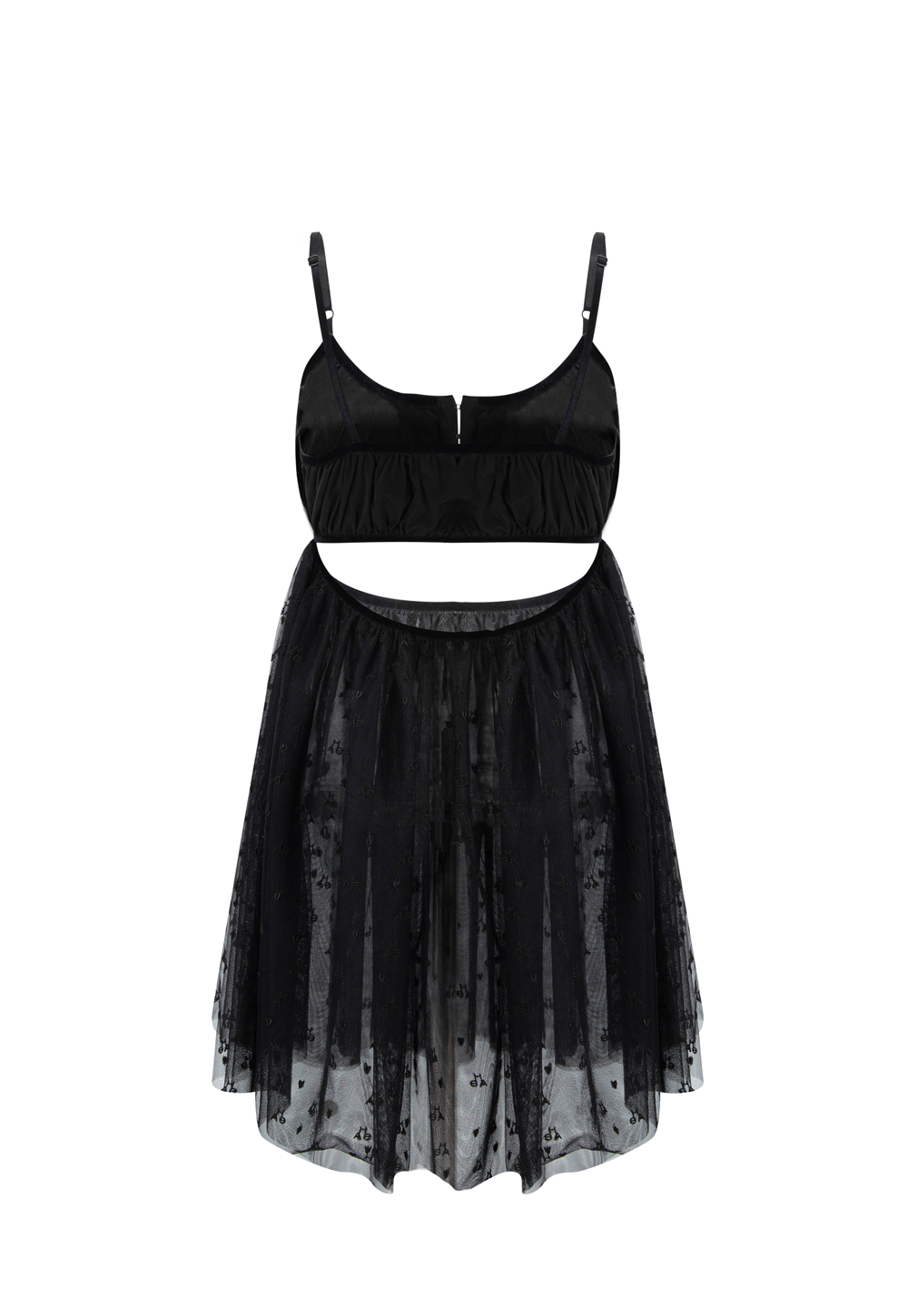 SHASHA TULLE DRESS _BLACK