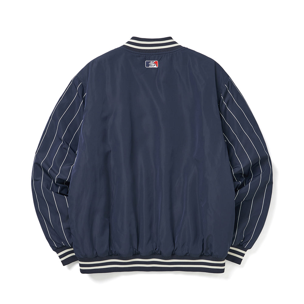 BASEBALL SCRIPT JACKET (NAVY)